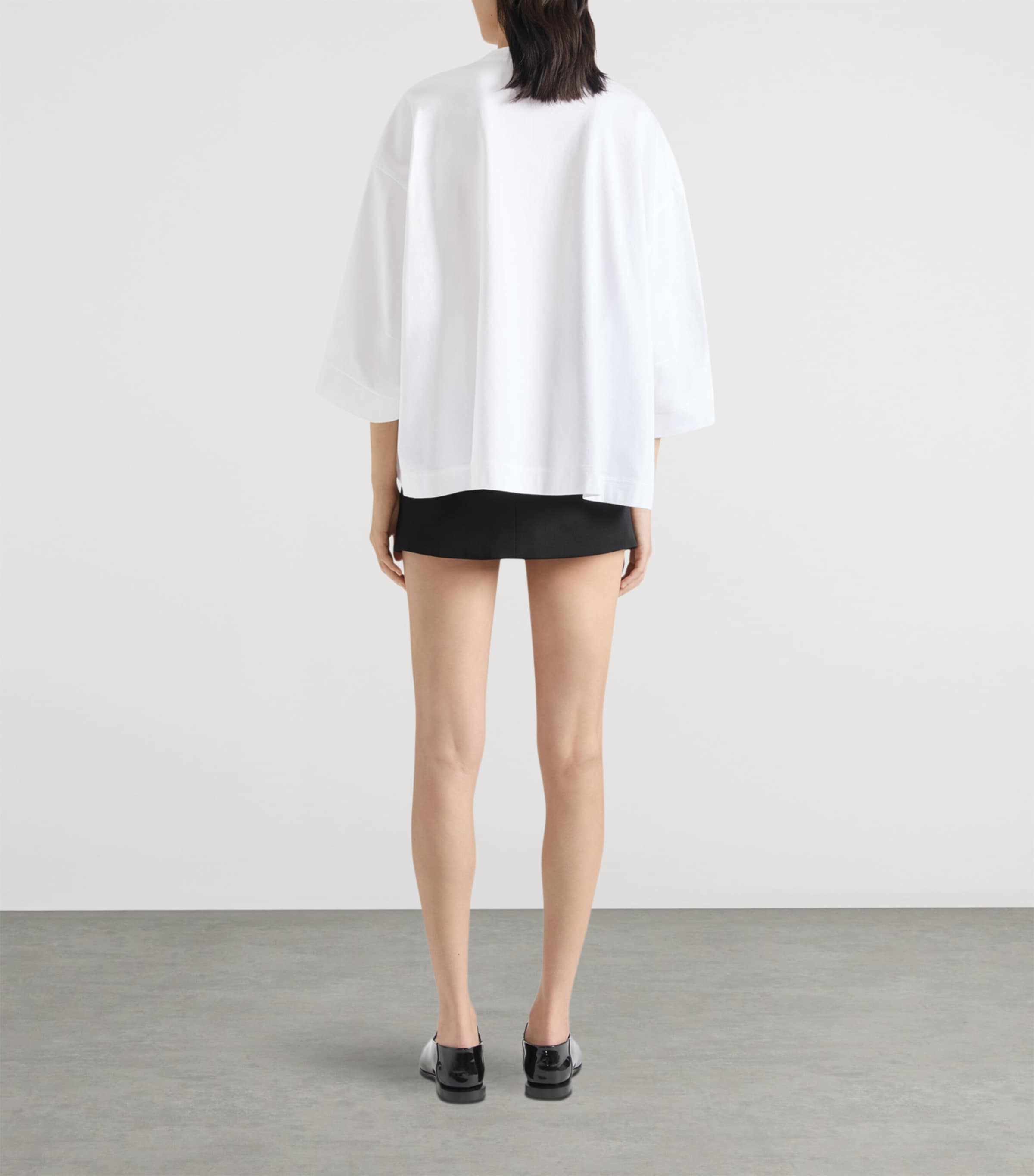 Wool Mini Skirt BLACK Image 3