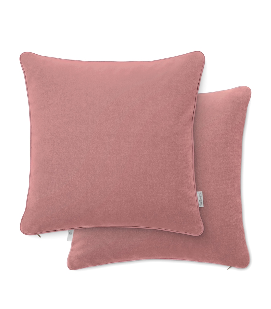 Schlossberg Velvet Elodie Cushion (40cm x 40cm) Rose Image 2
