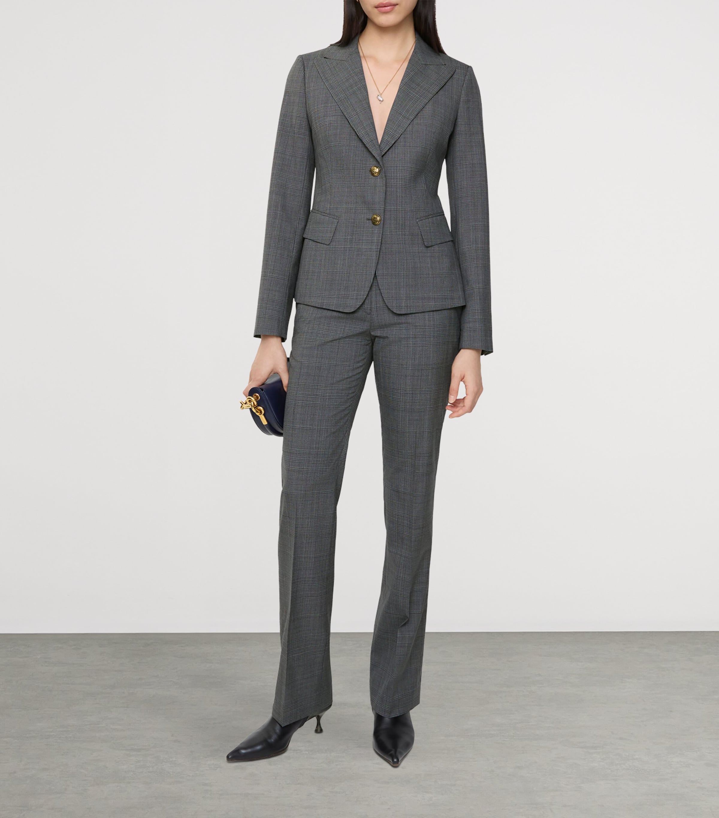 Wool Check Trousers SILHOUETTE BLGRT GR Image 2