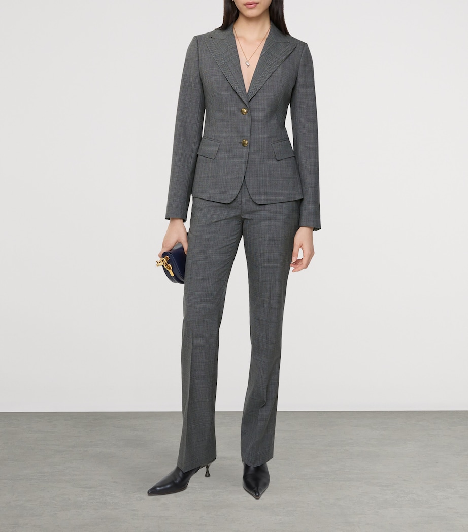 Wool Check Trousers SILHOUETTE BLGRT GR Image 2