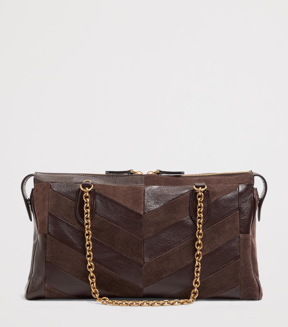 Valentino Garavani Womens Medium Leather Panthea Tote Bag Image 5