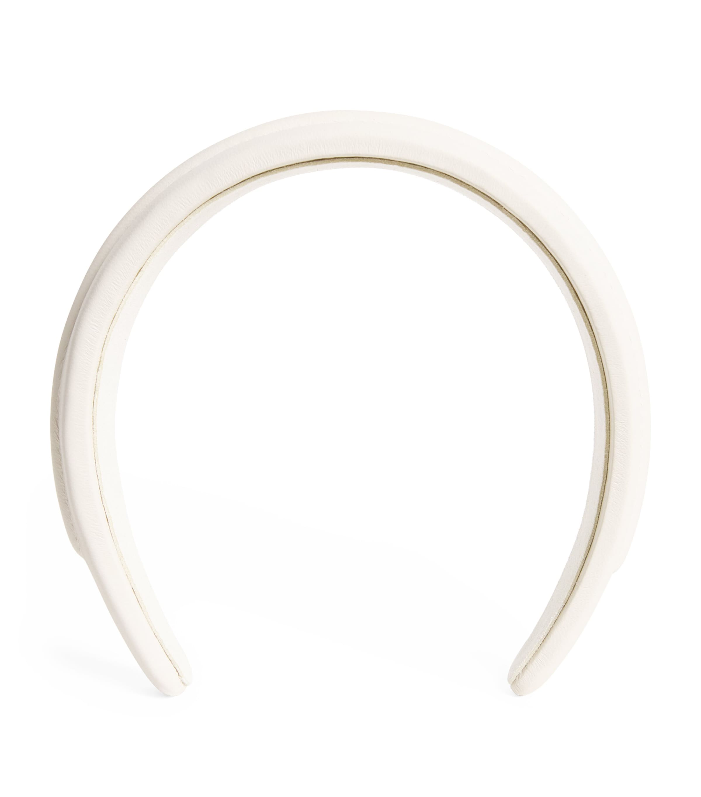 Weekend Max Mara Leather Headband In White