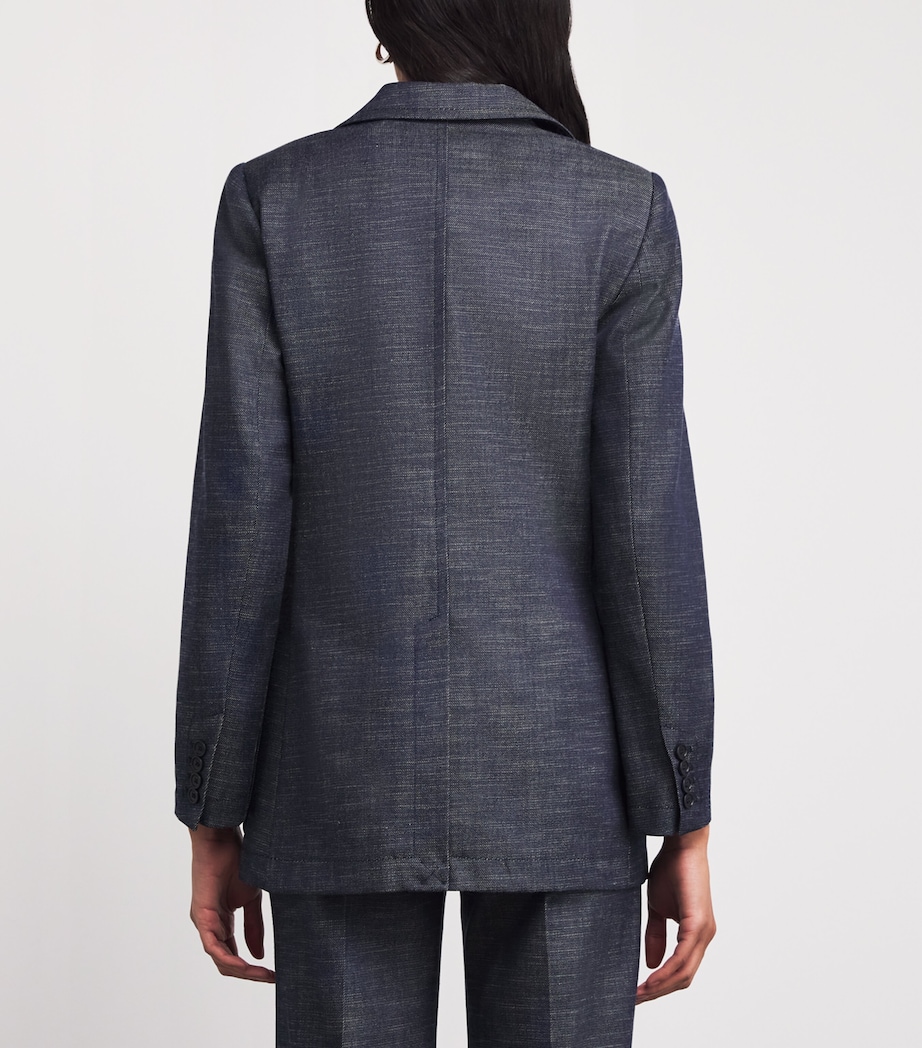 Cassini Denim Blazer COBALT Image 4