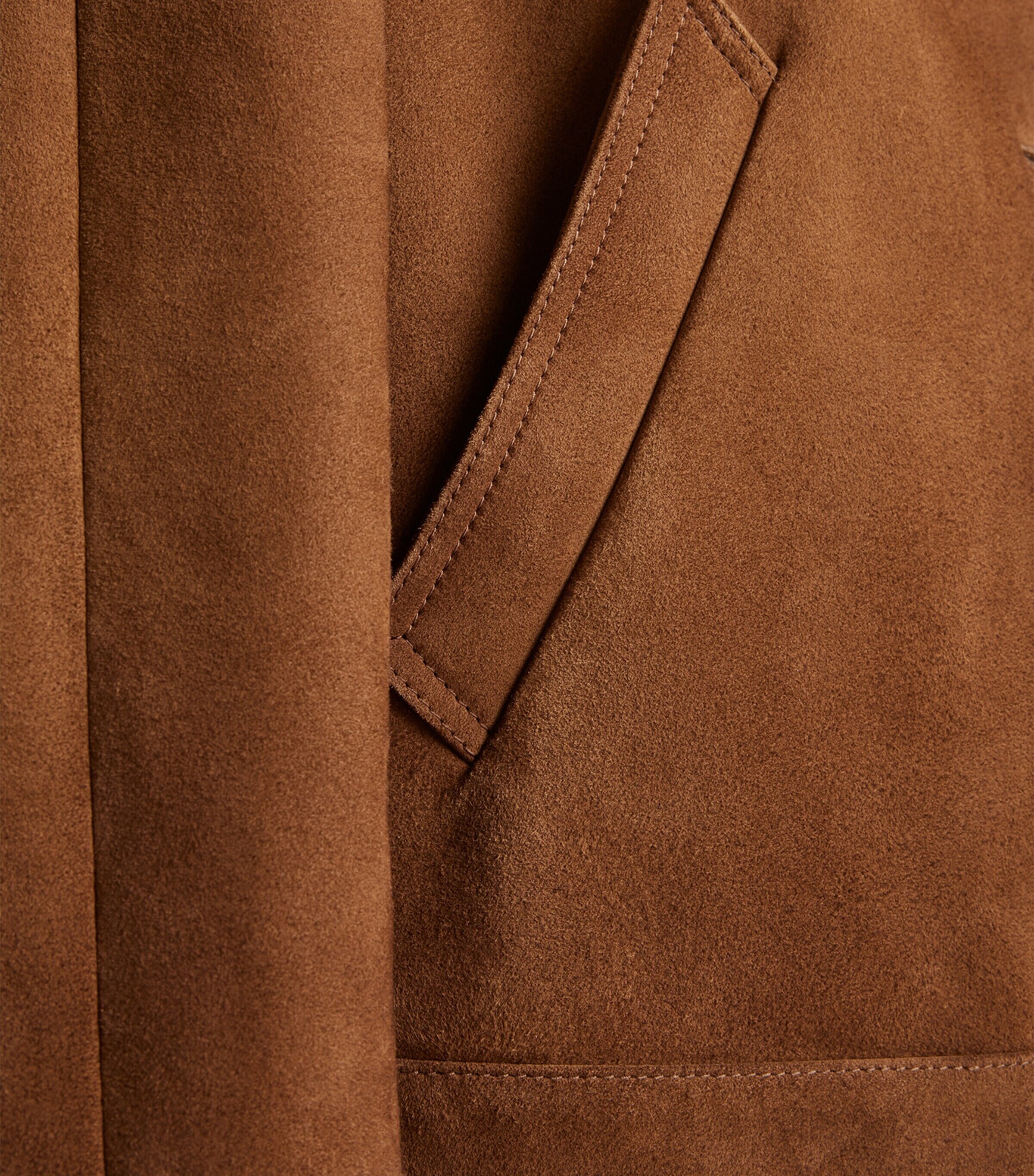 Prada Womens Lambskin Suede Jacket Image 4