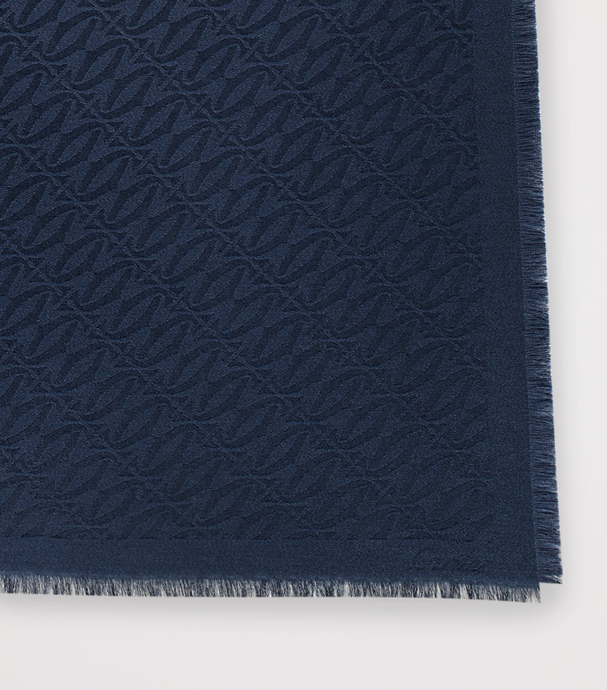 Cartier Silk C de Cartier Shawl Navy Blue Image 2