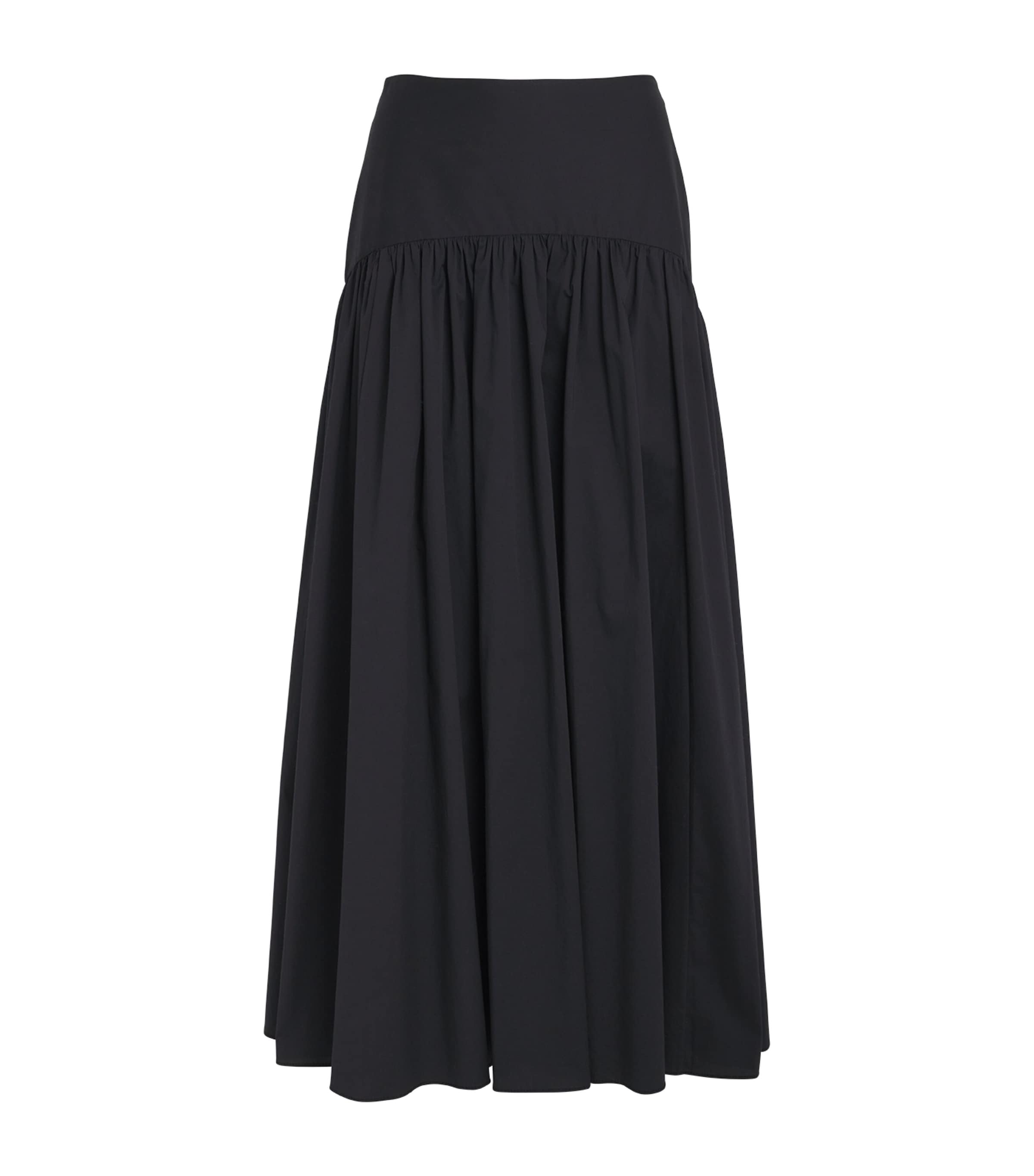 STAUD Womens Procida Maxi Skirt Black Image 1