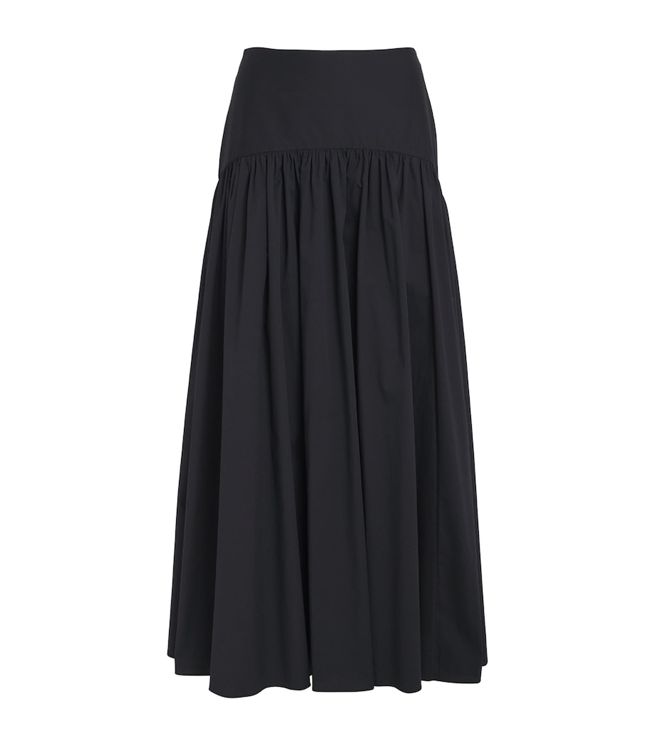 STAUD Womens Procida Maxi Skirt Black Image 1