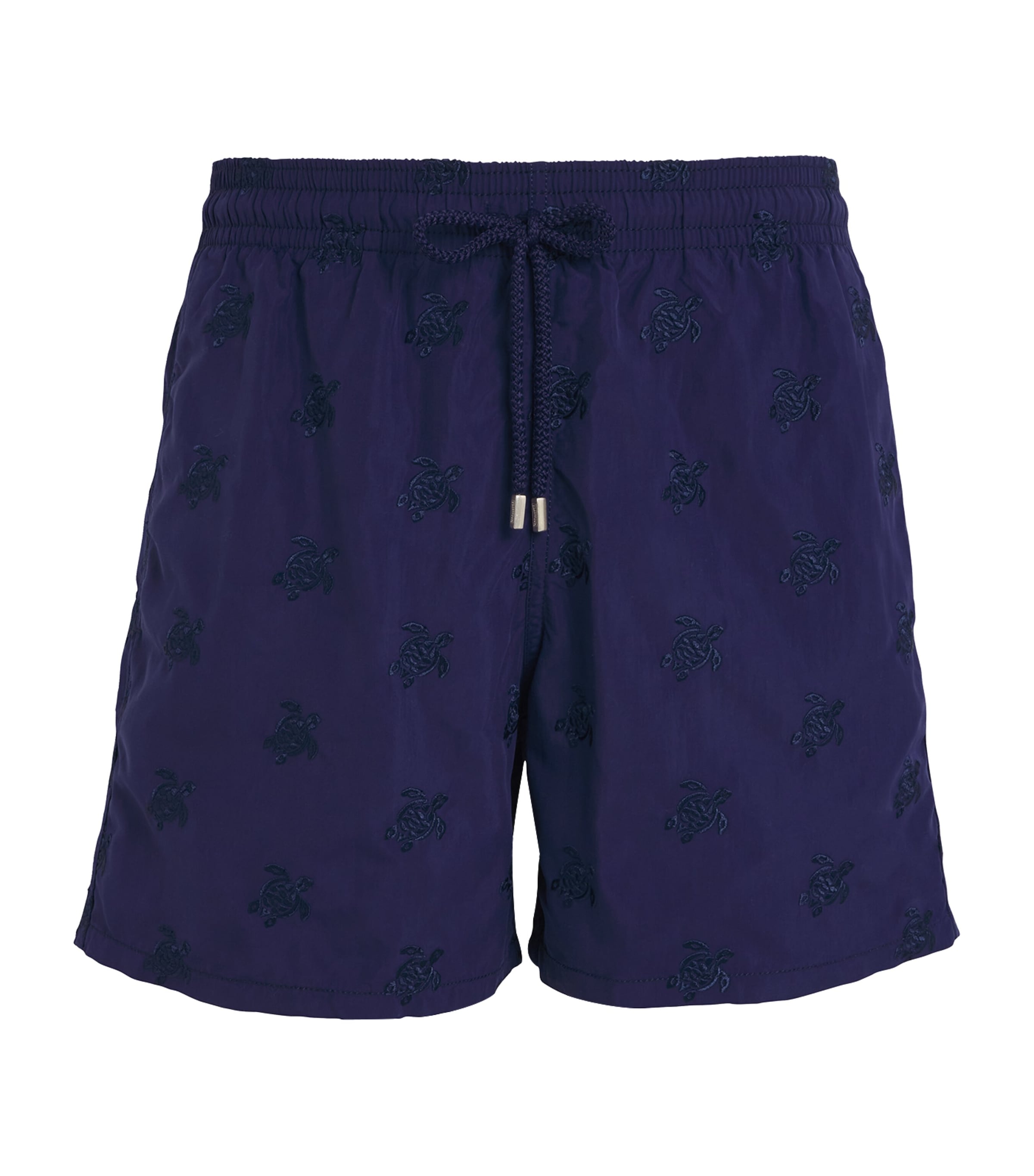 Vilebrequin Turtle Embroidered Mistral Swim Shorts In Navy