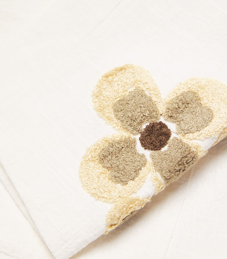 Linen-Cotton Embroidered Jacket OFF WHITE Image 5