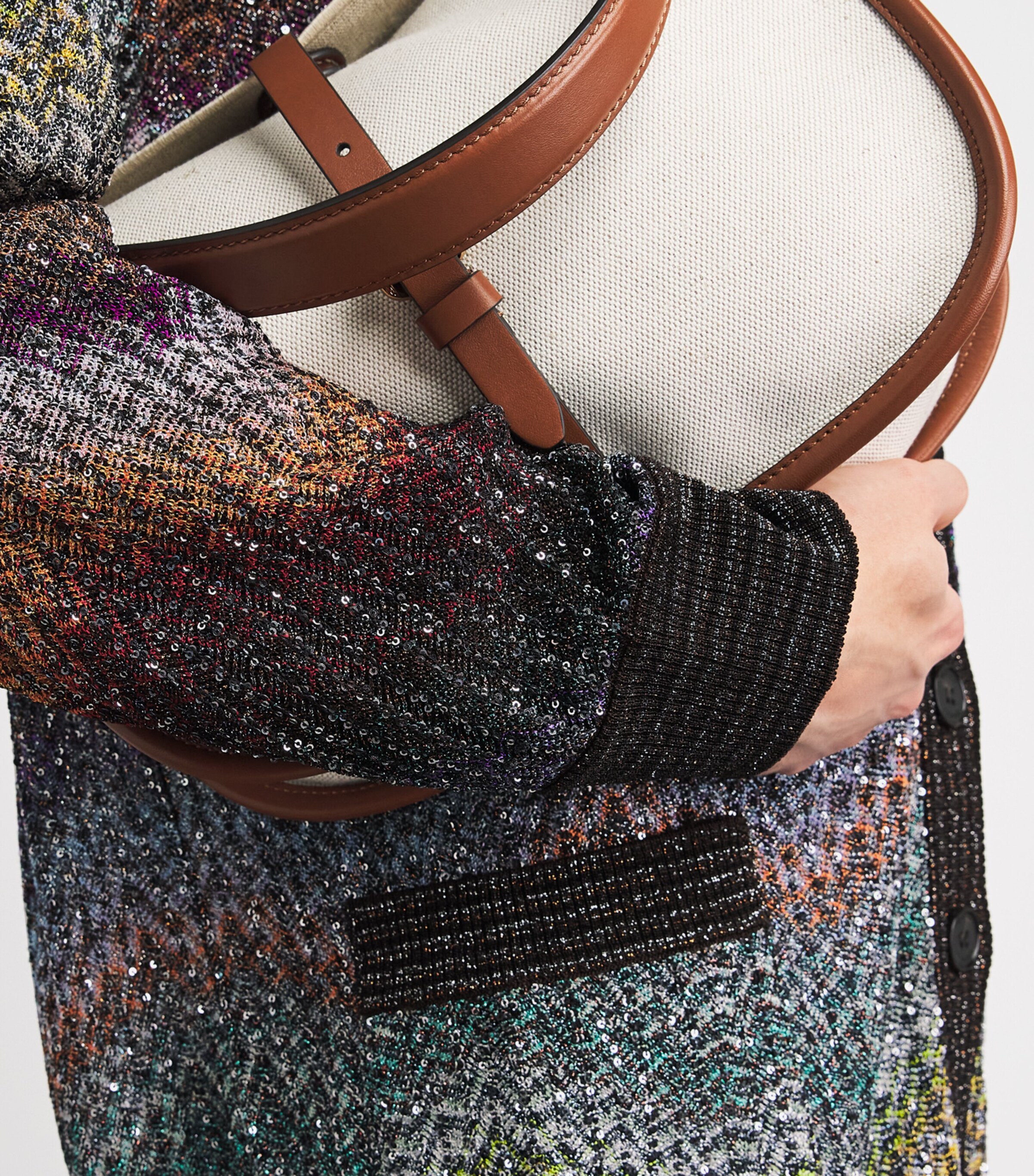 Sequin Zigzag Cardigan S72P0 MULTI DARK Image 5