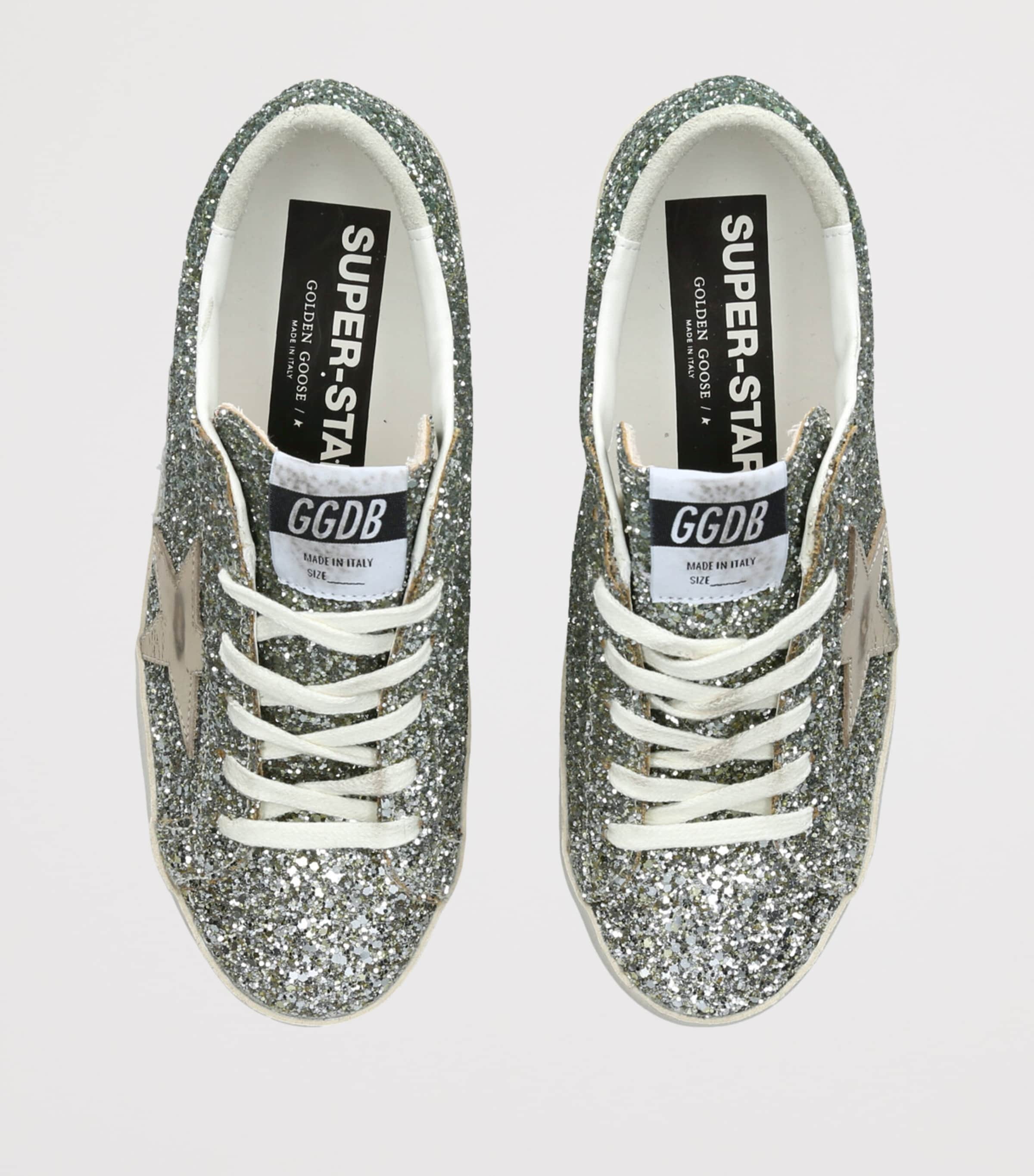 Golden Goose Glitter Super Star Sneakers Silver Image 4