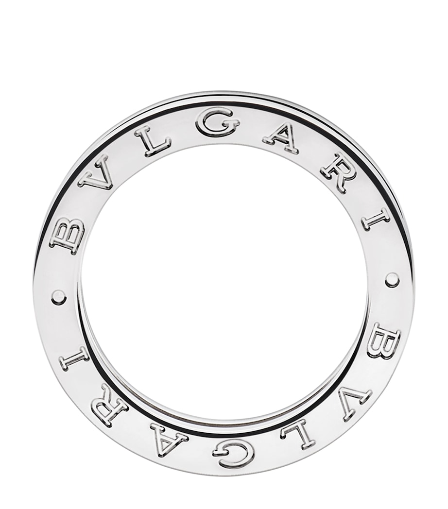 White Gold and Diamond B.zero1 One-Band Ring WHITE GOLD Image 2