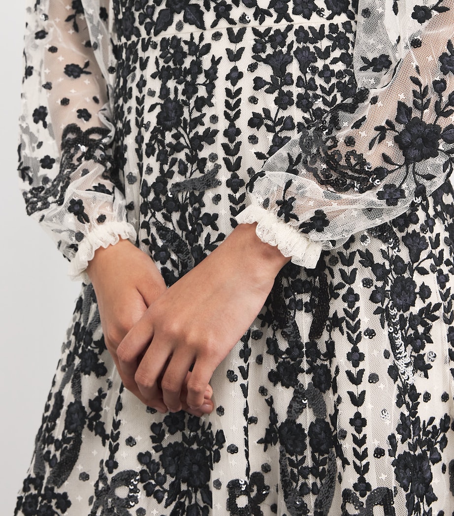 Off-The-Shoulder Adeline Maxi Dress CREAM/GRAPHITE Image 6