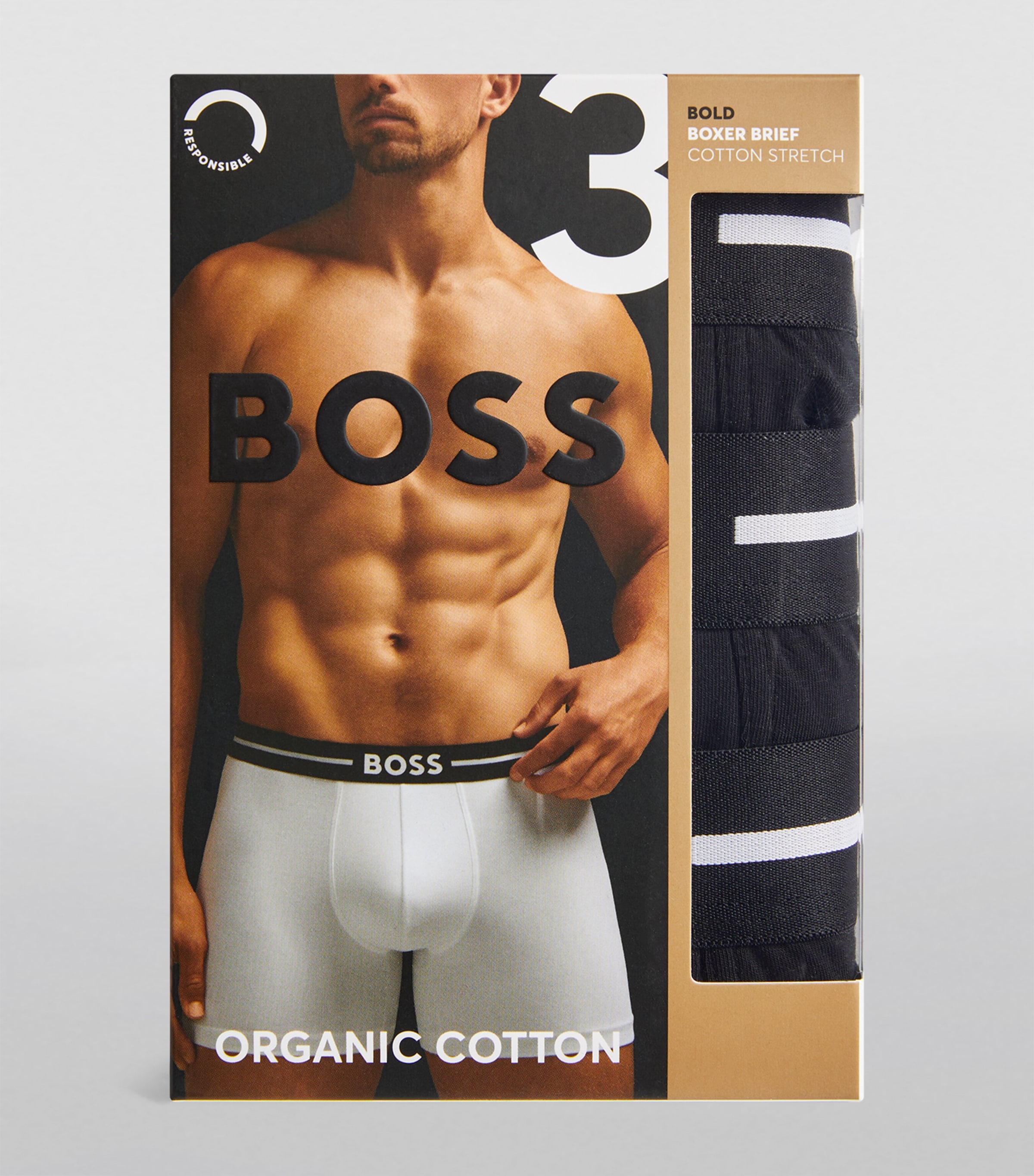 Logo Trunks (Pack of 3) 001/BLACK Image 4