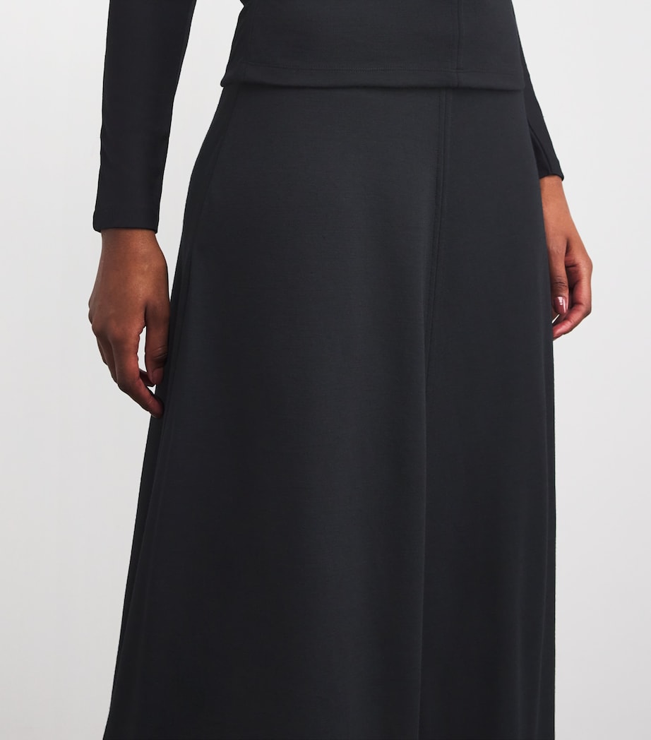 Jersey Maxi Skirt BLACK Image 6