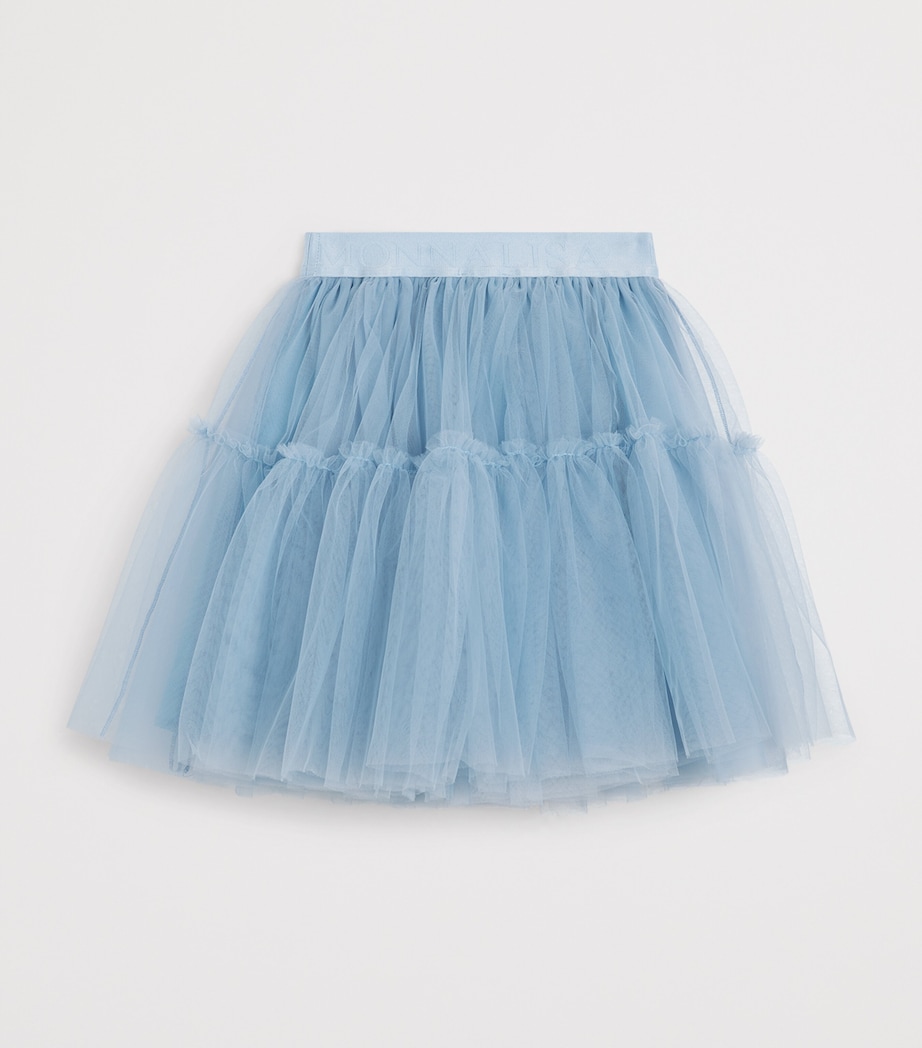 Monnalisa Tulle Logo Skirt (2-10 Years) Fiordaliso Image 2
