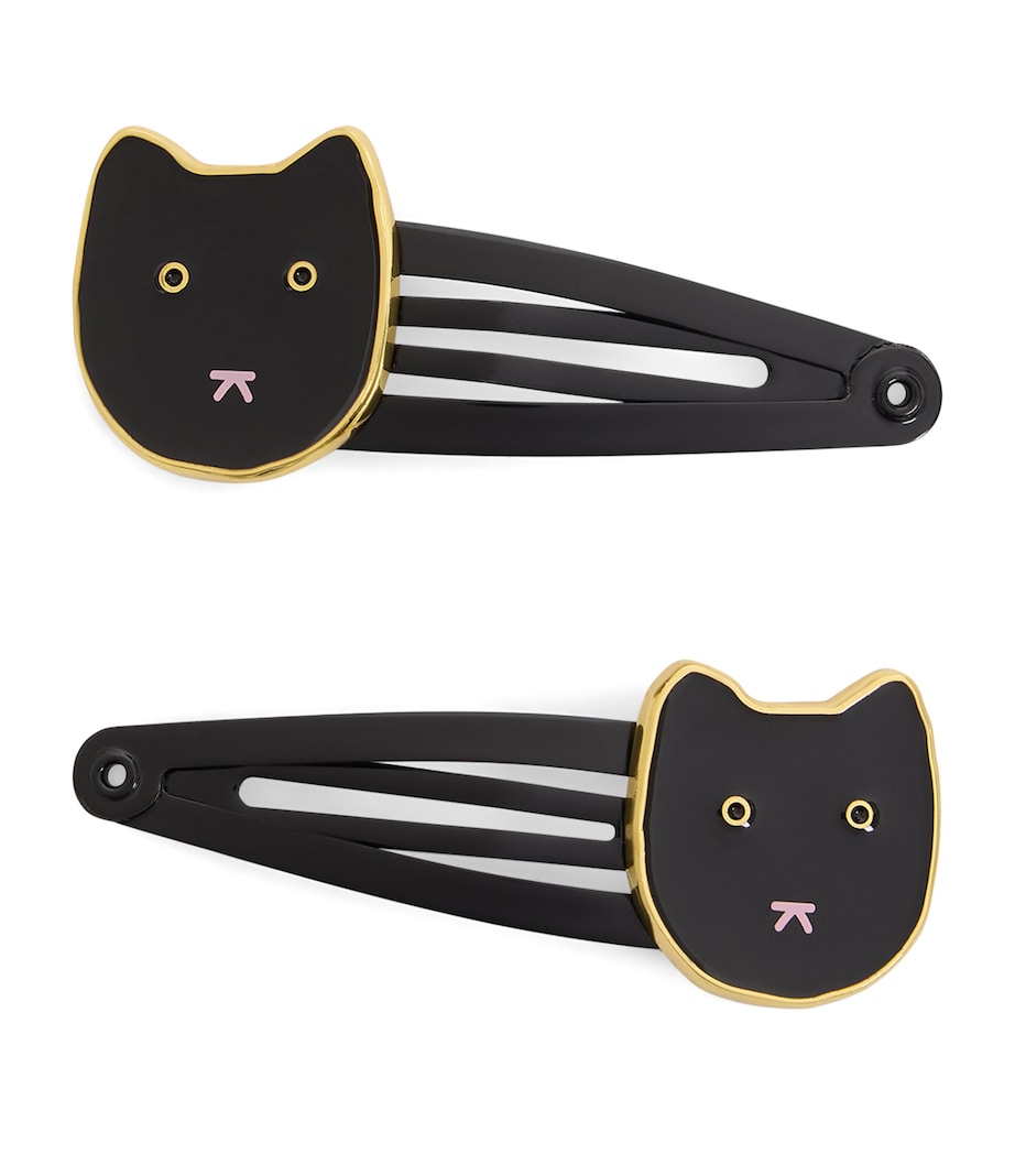 Cat Hair Clips (Set of 2) NOIR Image 1