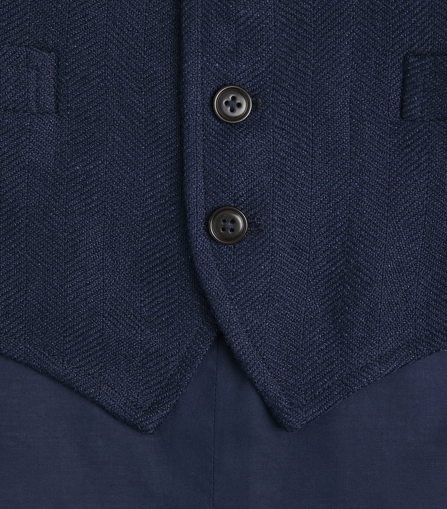 Polo Ralph Lauren Mens Wool Waistcoat Navy Image 2