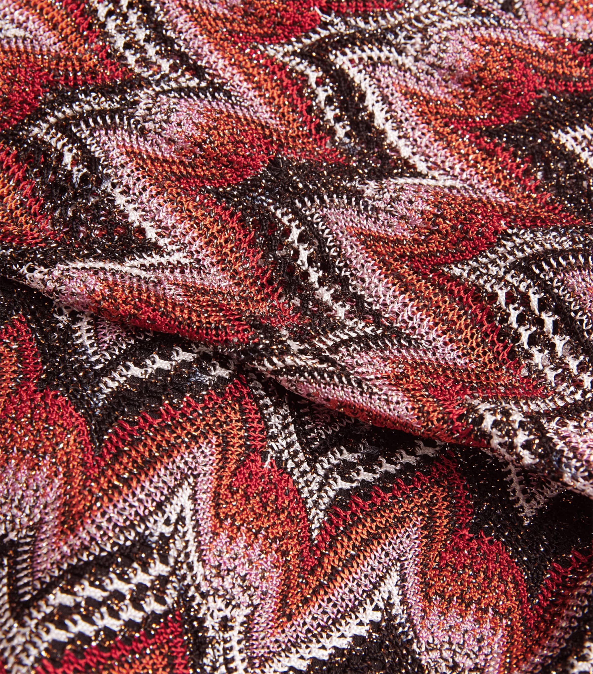 Zigzag Midi Dress S4175 RED AND BLACK Image 5