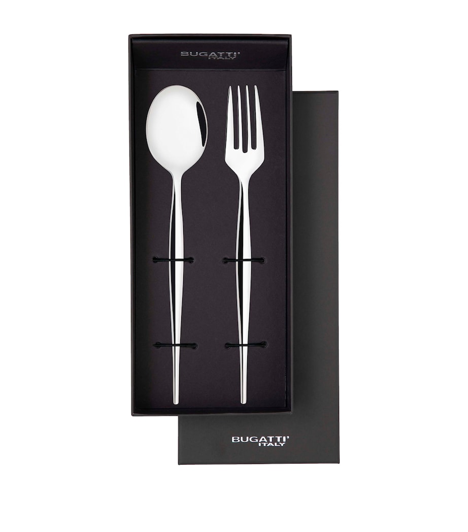 Bugatti Stainless Steel Natura 2-Piece Serving Set Stainless Steel Image 2