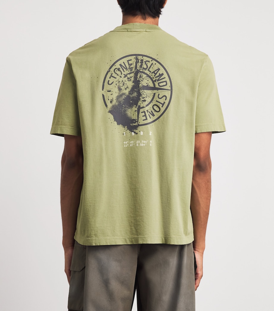 Stone Island Mens Organic Cotton Logo T-Shirt Image 5