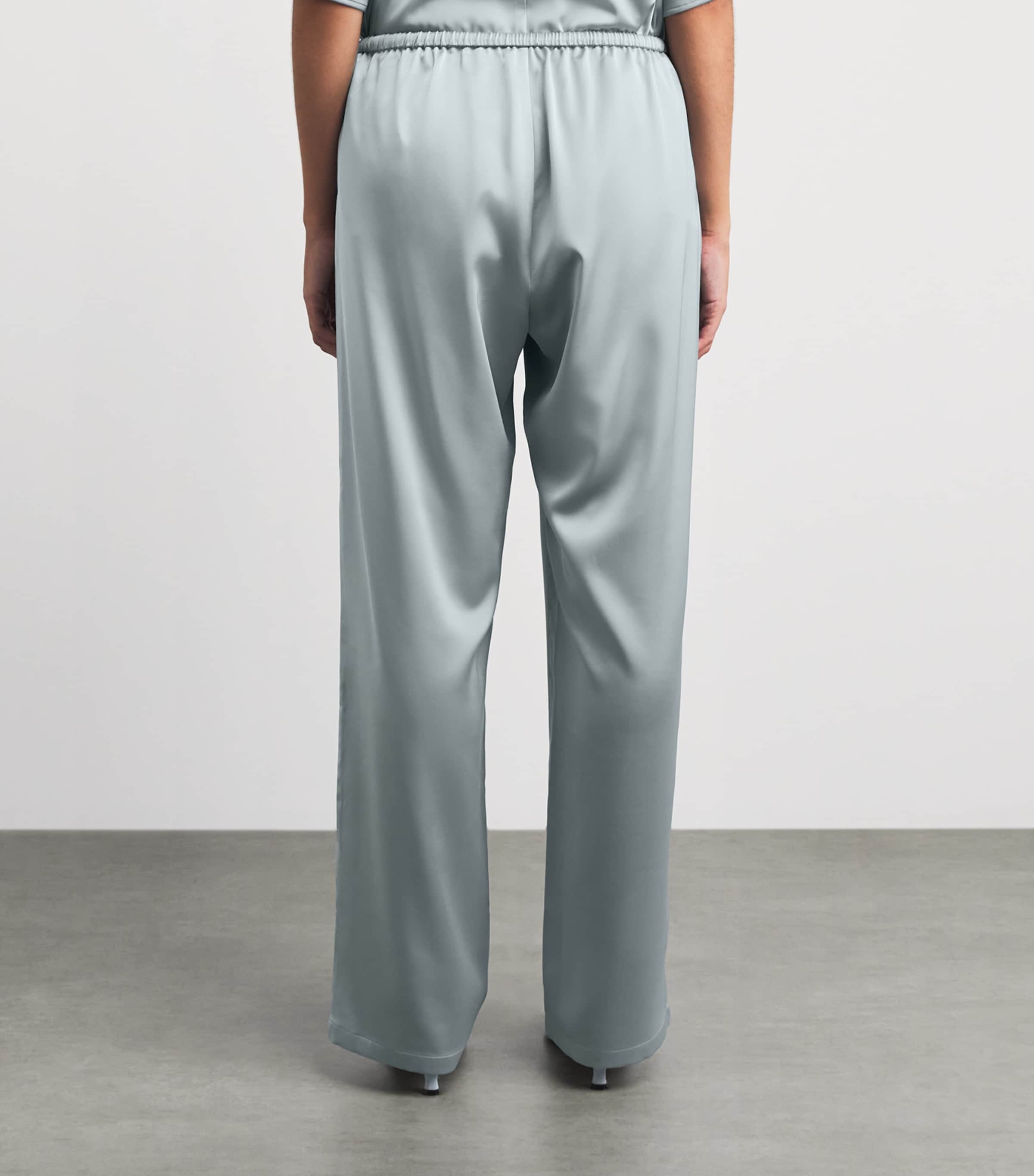 Stylein Womens Meike Wide-Leg Trousers Ice Blue Image 5
