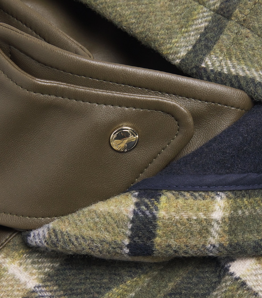 Check Hooded Coat (6-12 Years) CARREAUX Image 3