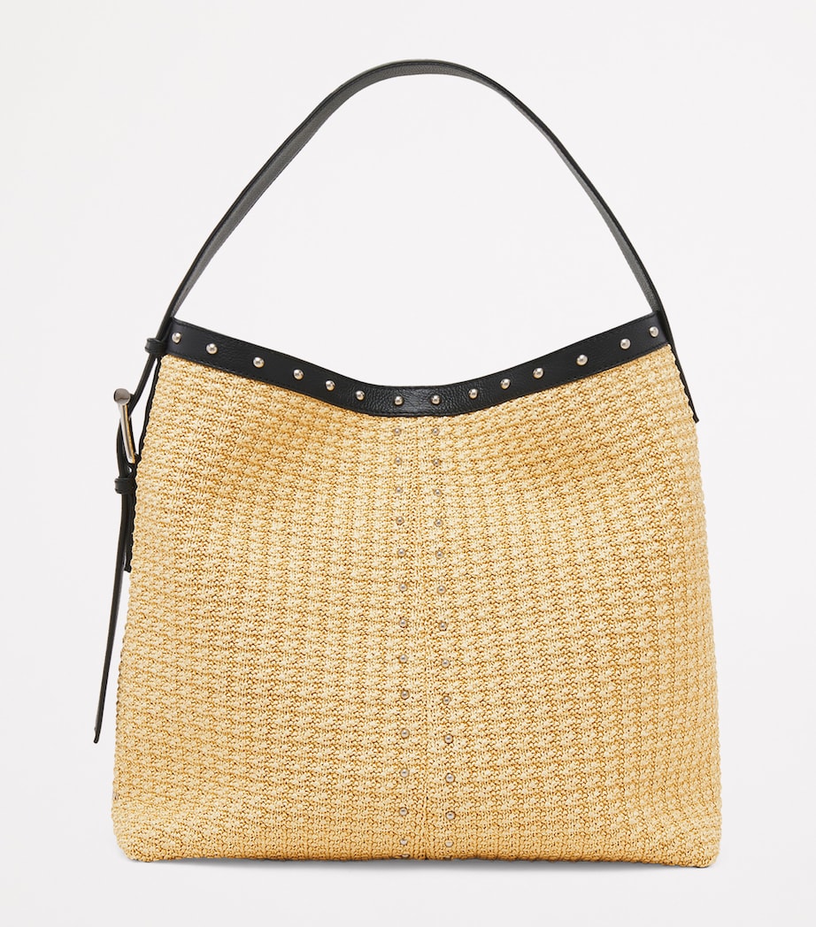 Woven T-Bar Sling Bucket Bag 9750 Image 2