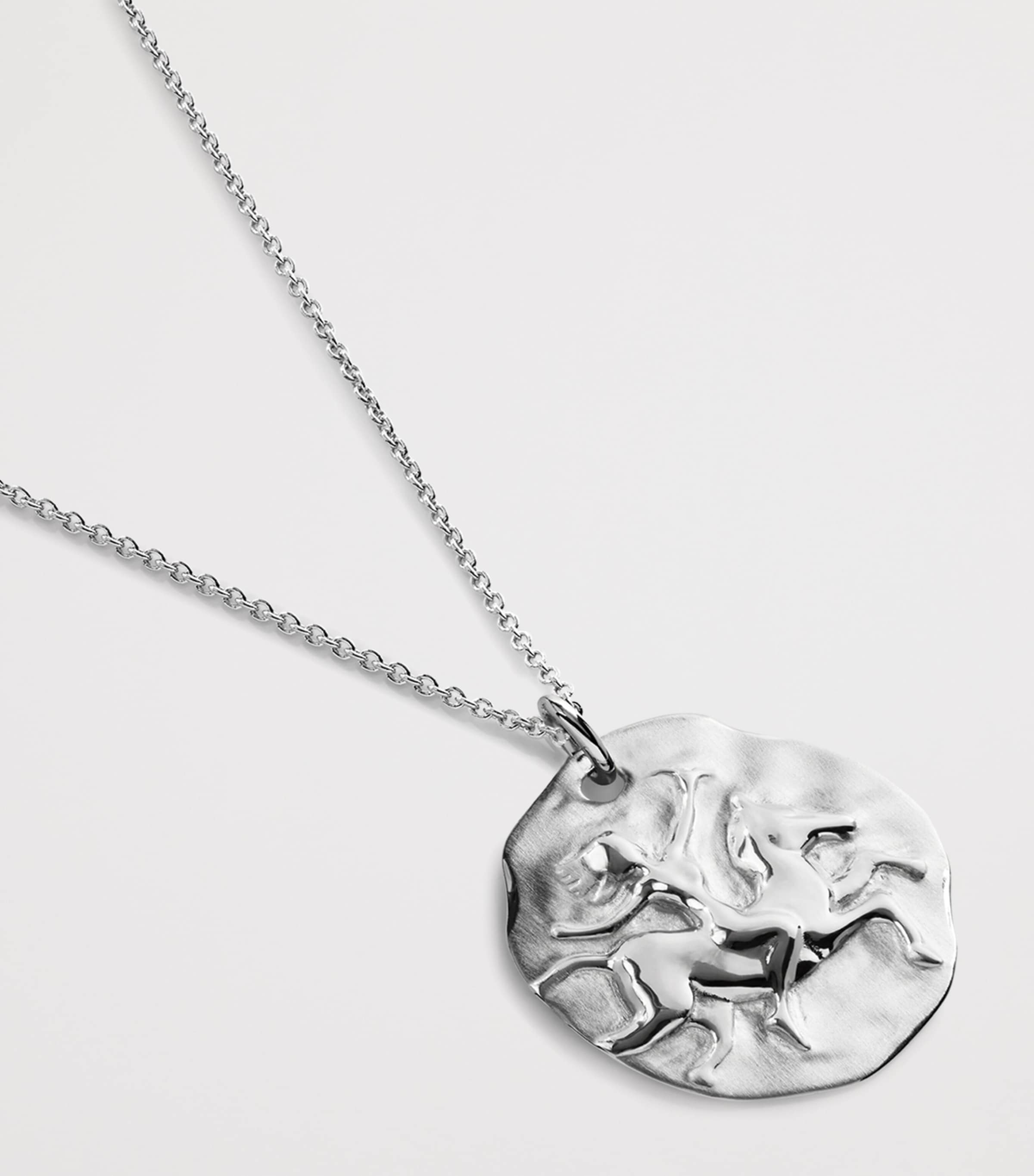 Monica Vinader Sterling Silver Sagittarius Zodiac Necklace Sterling Silver Image 2