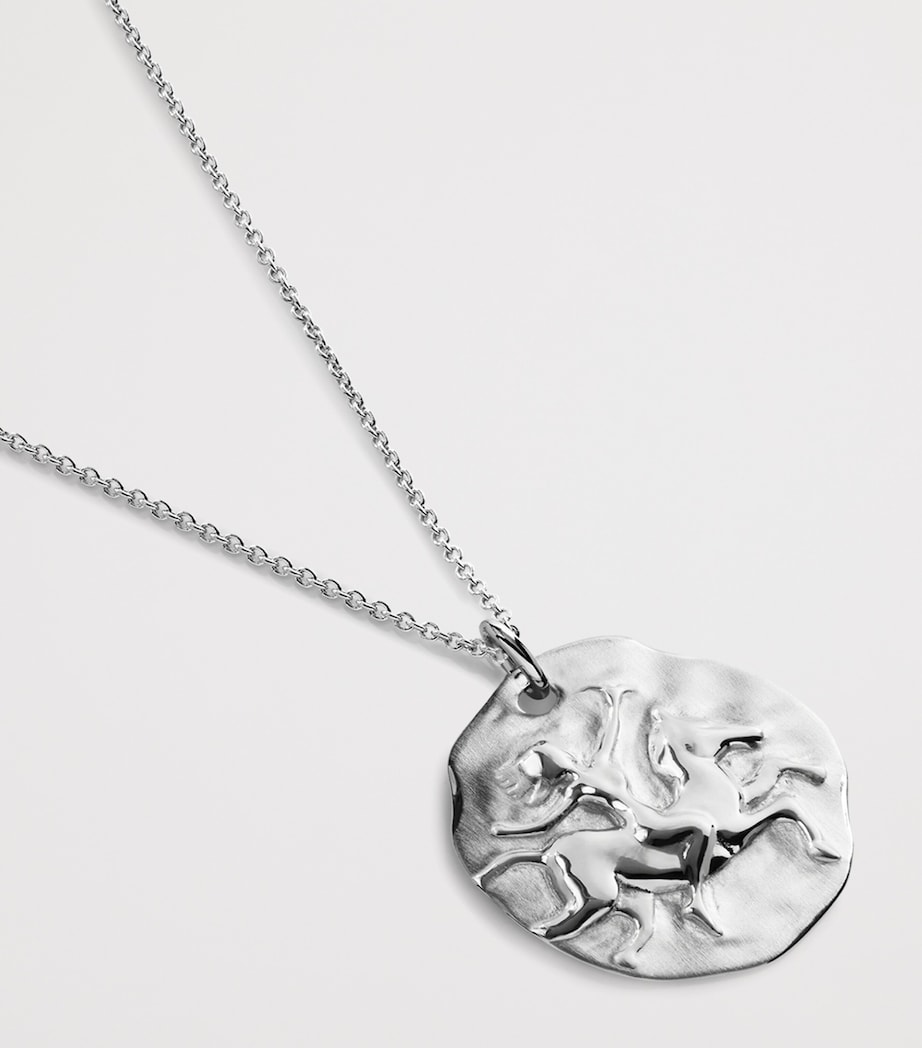 Monica Vinader Sterling Silver Sagittarius Zodiac Necklace Sterling Silver Image 2