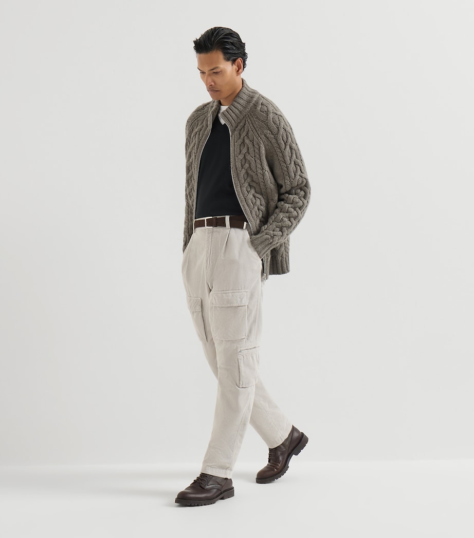 Brunello Cucinelli Mens Cashmere Crew-Neck Sweater Image 2