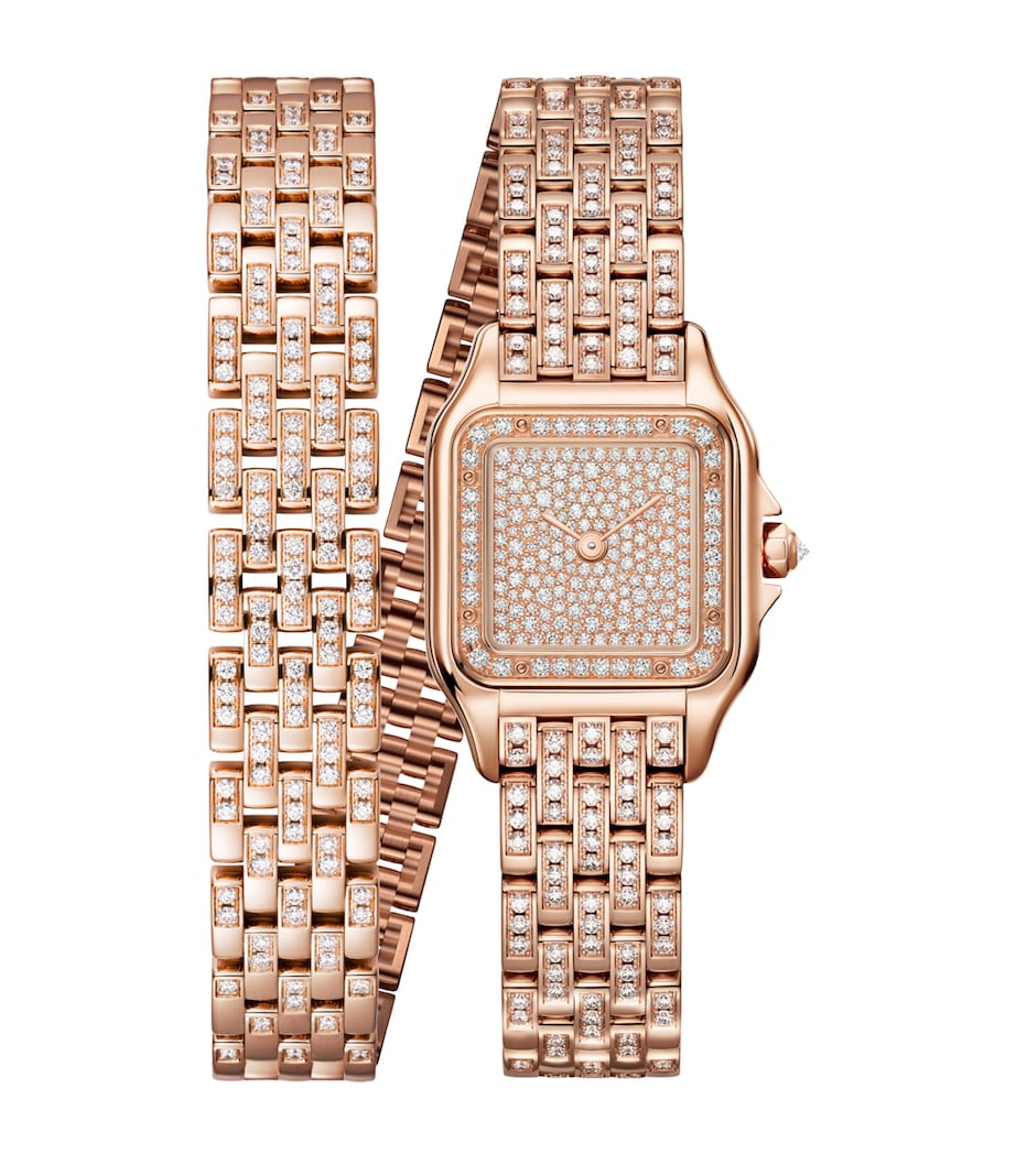 Rose Gold and Diamond Panthère de Cartier Watch 22mm ROSE GOLD Image 1