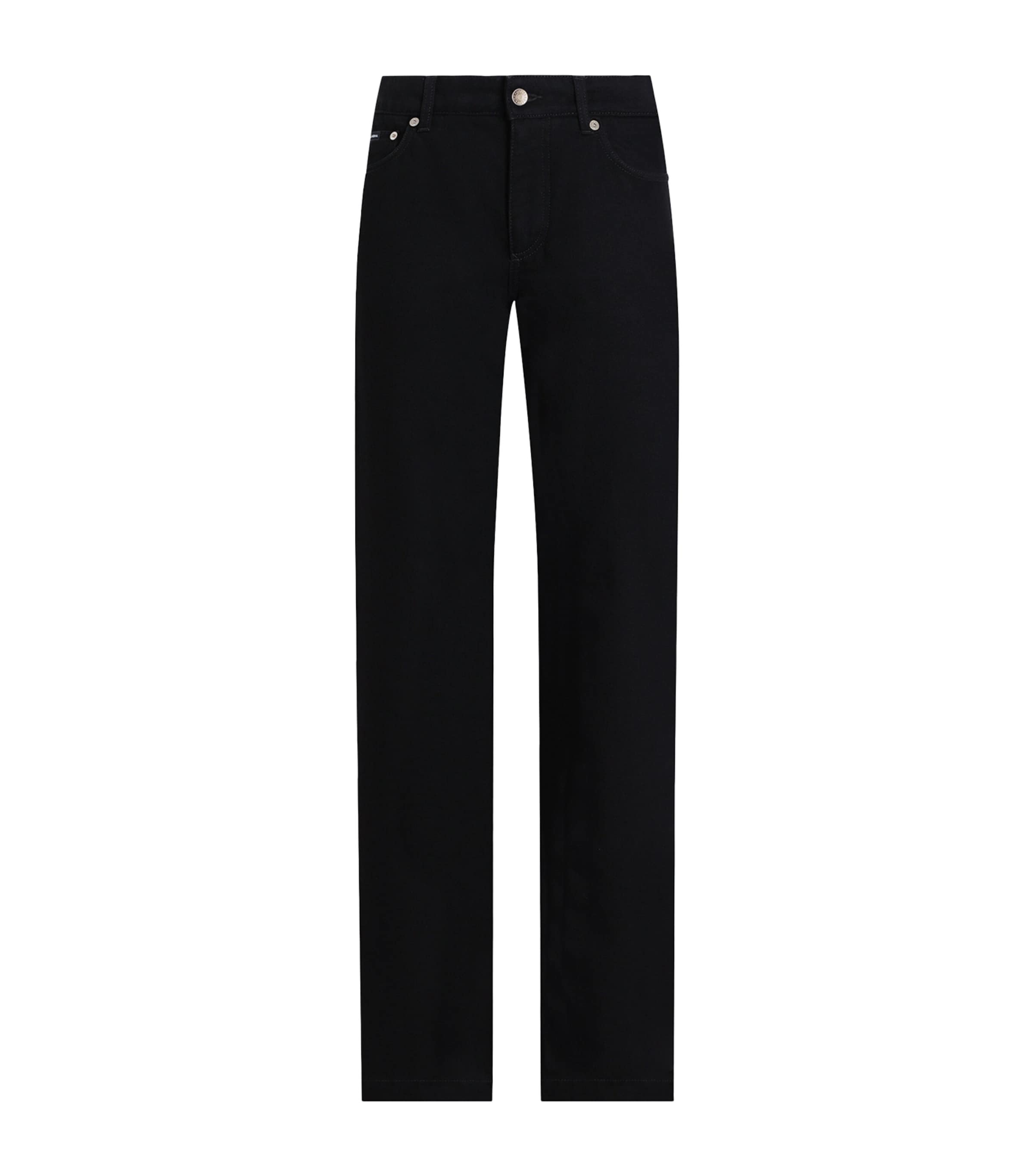 Dolce & Gabbana Logo Plaque Straight Jeans