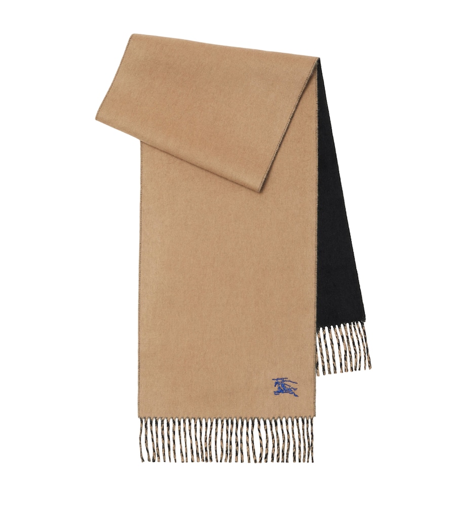 Cashmere Reversible Scarf CAMEL /BLACK Image 1