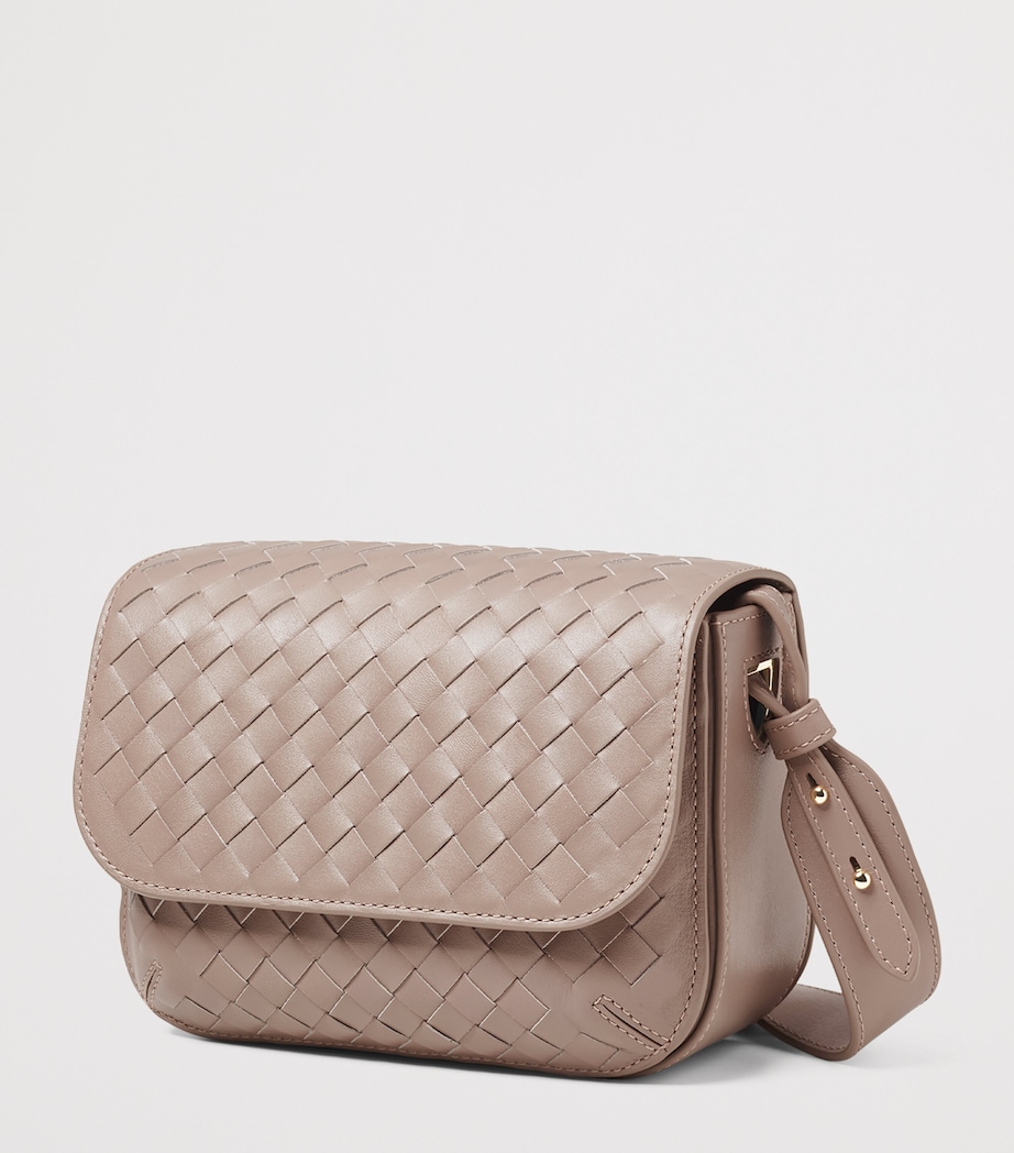 Aspinal Of London Woven Leather Ella Cross-Body Bag Moleskin Image 2