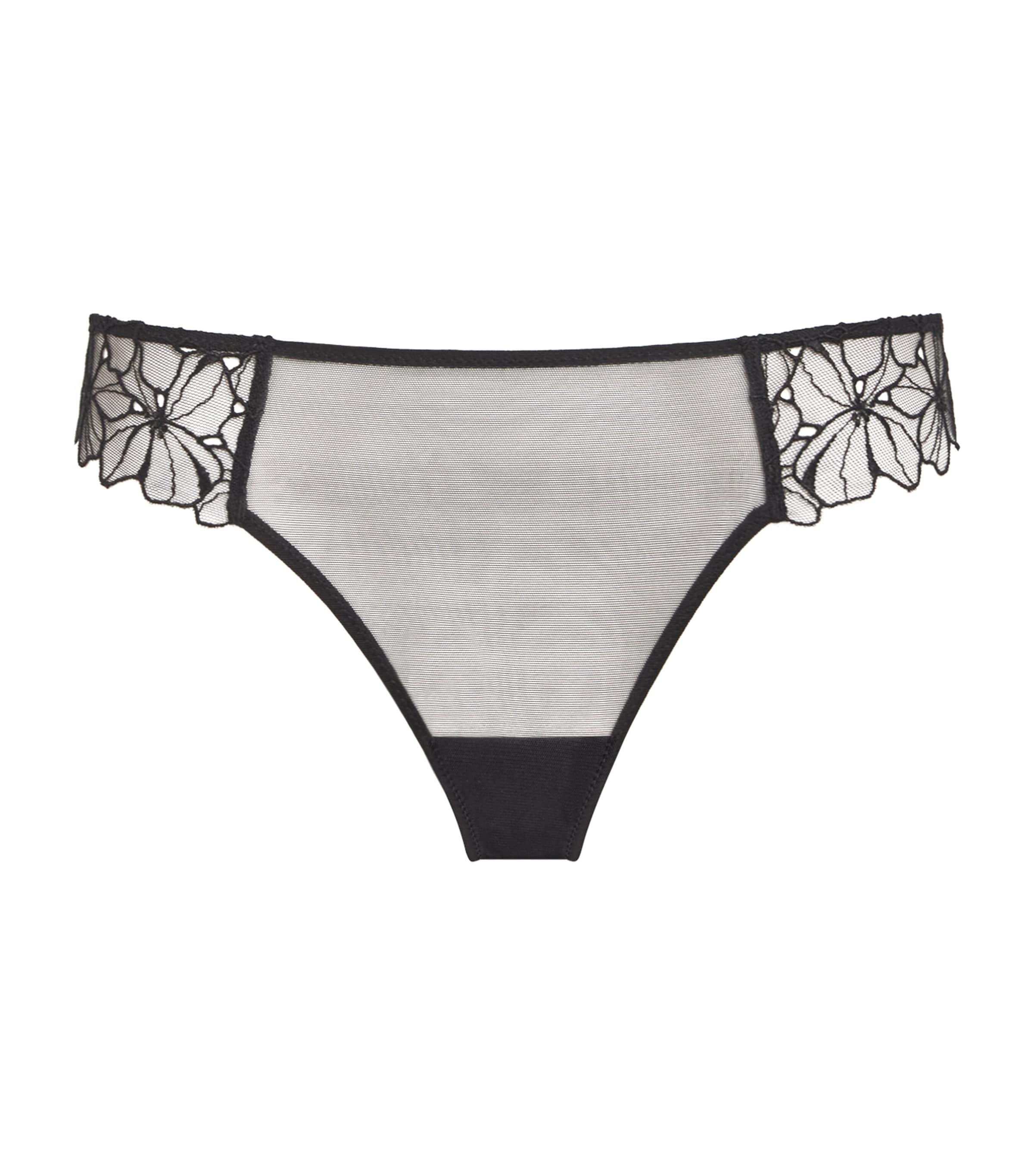 Simone Perele Mesh Jeanne Shorty Briefs In Black