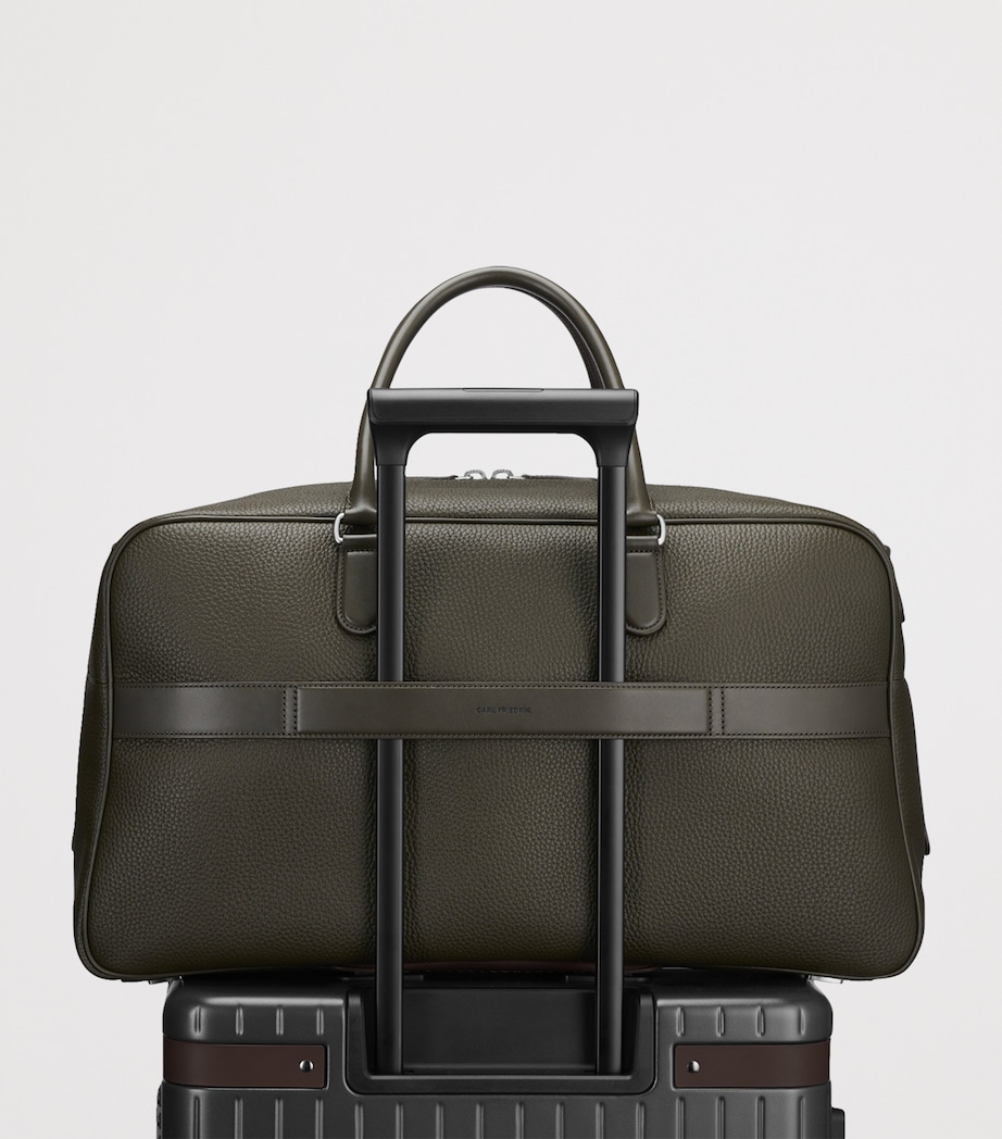 Leather Granville Duffle Bag OLIVE Image 3