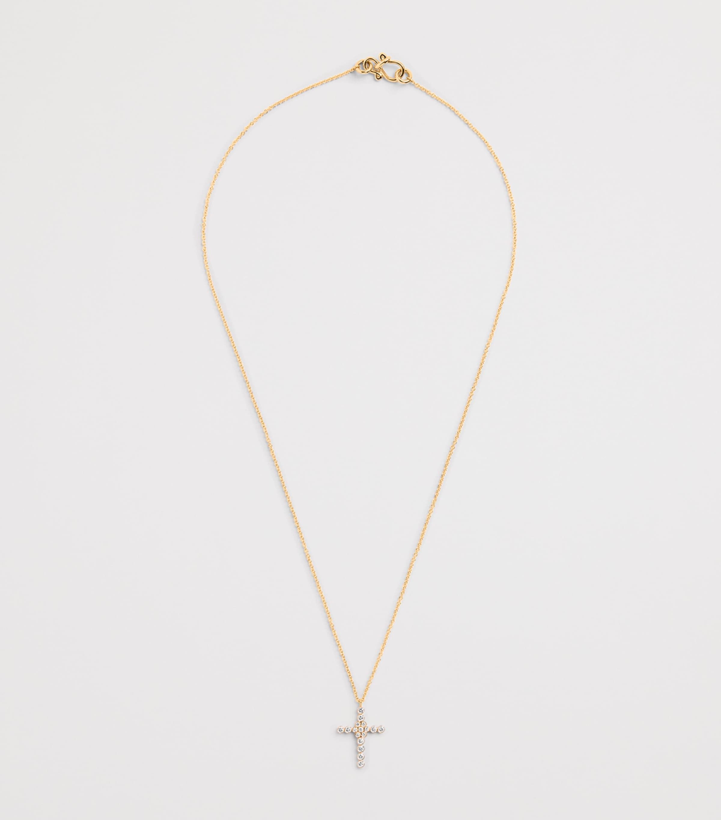 Yellow Gold and Diamond Fleur de Belle Necklace YELLOW GOLD Image 3