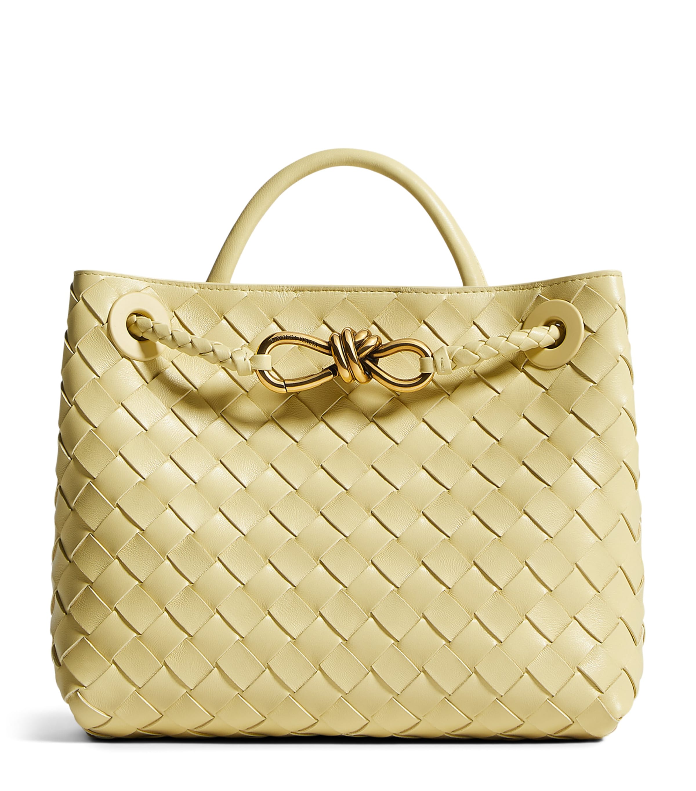 Bottega Veneta Small Leather Andiamo Top-Handle Bag Image 1