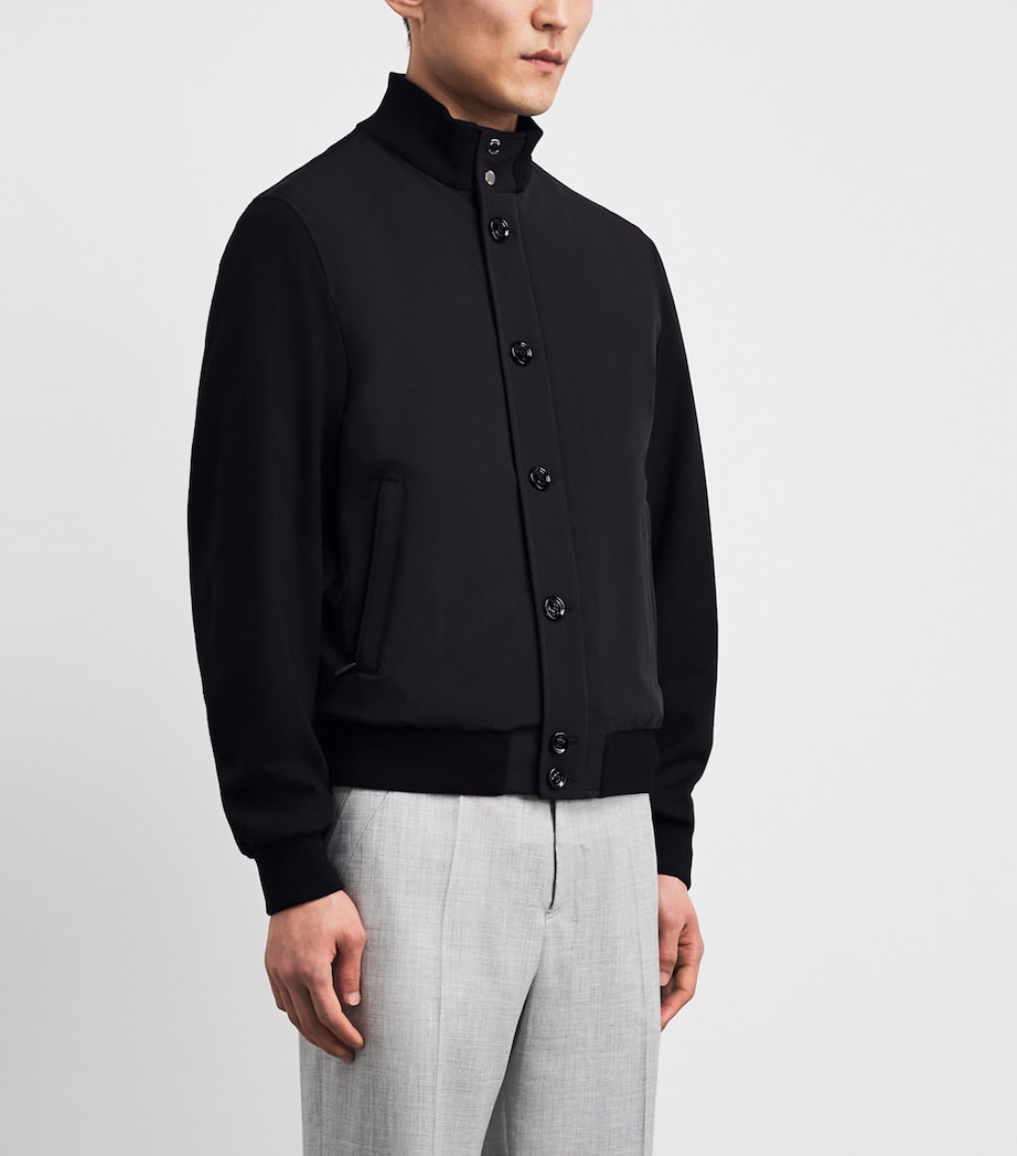 Moorer Mens Fidani-JKR Bomber Jacket Nero Image 4