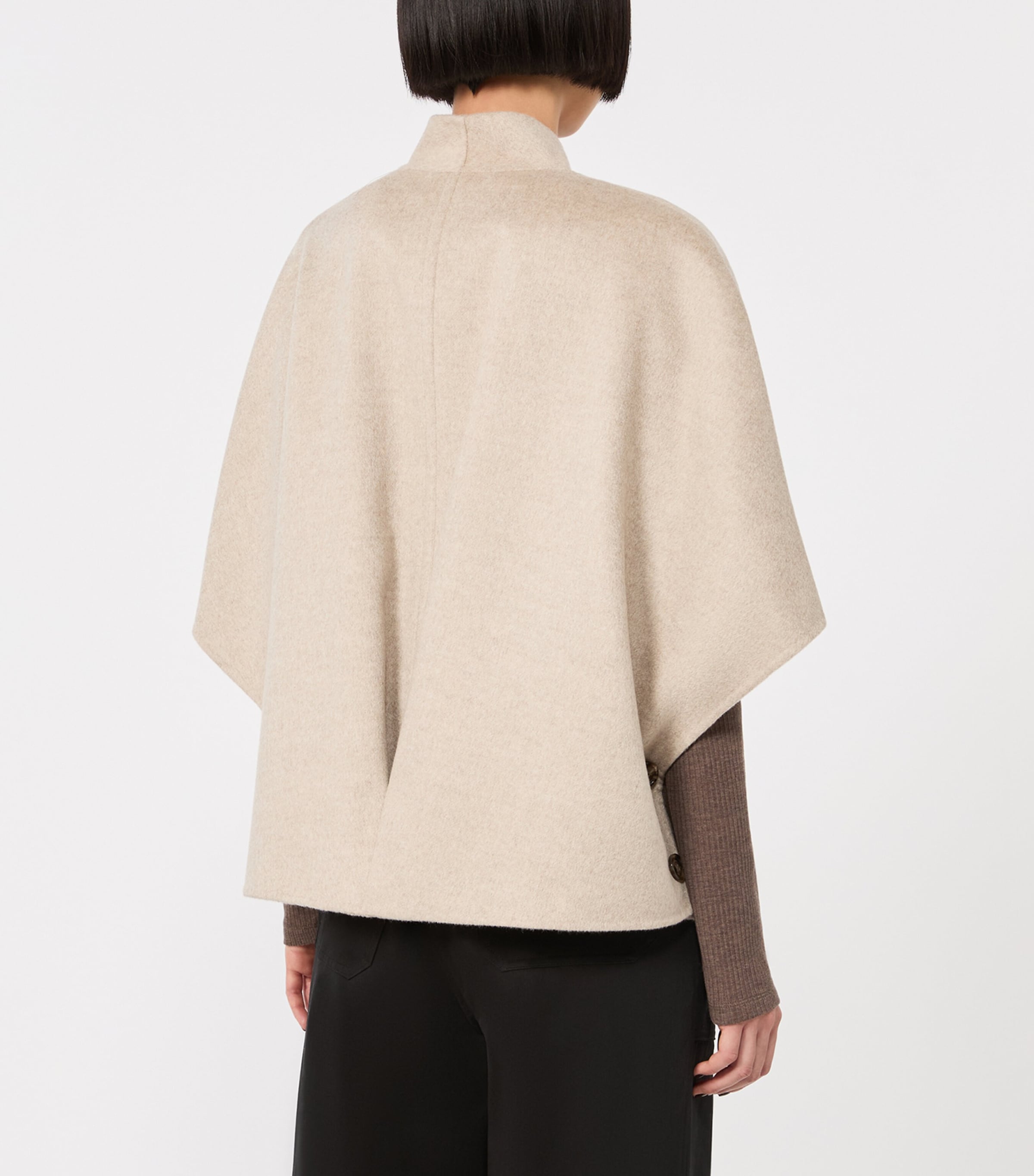 Max Mara Womens Cashmere Cape Stone Image 4