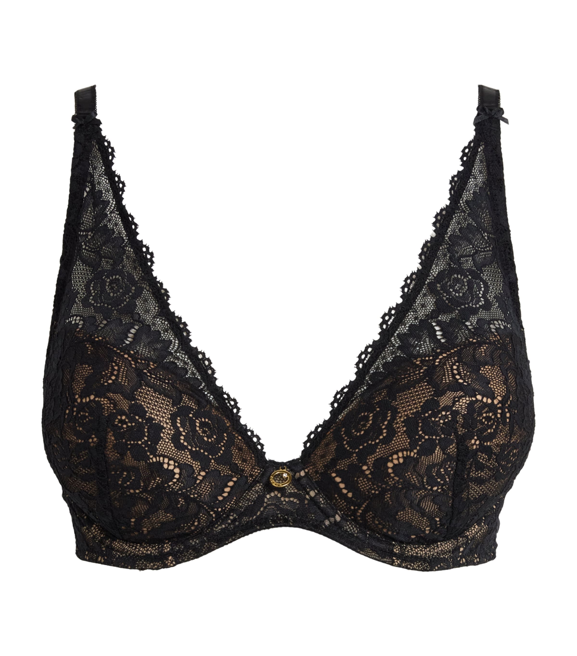 Aubade Womens Rosessence Plunge Bra Black Image 1