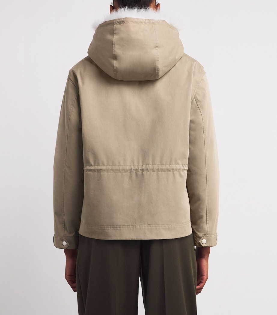 Waterproof Fur-Trim Parka Coat B3226 Image 4