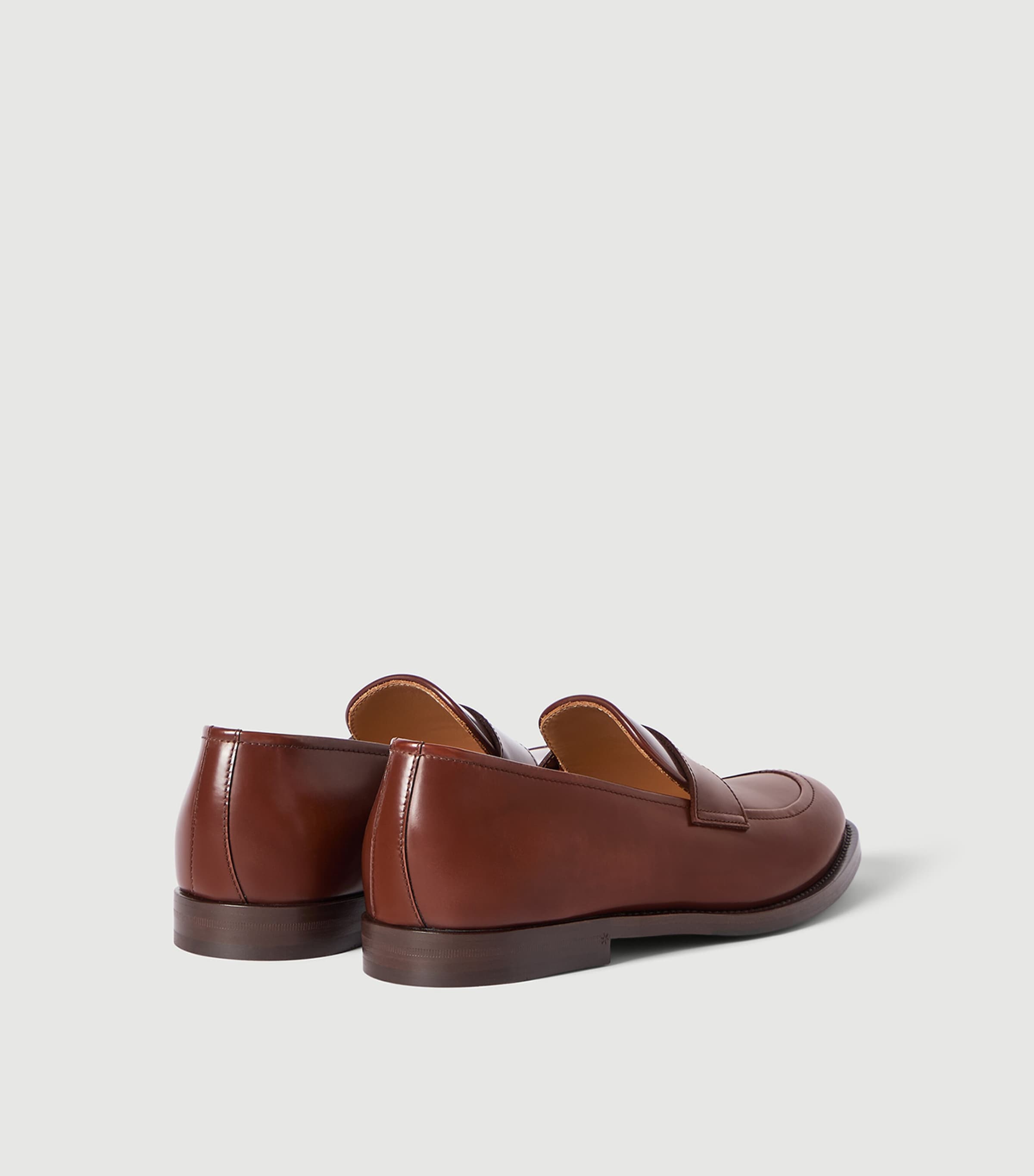 Brunello Cucinelli Leather Penny Loafers Image 5