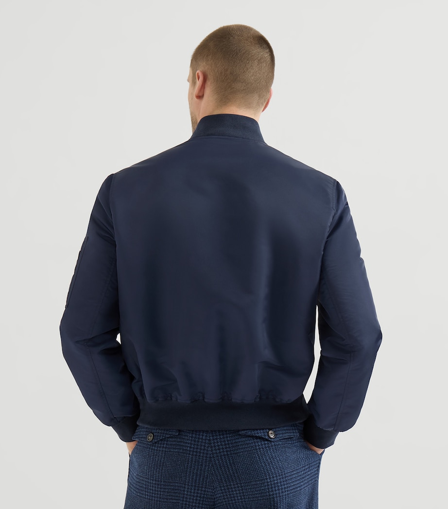 Brunello Cucinelli Mens Waterproof Bomber Jacket Image 5