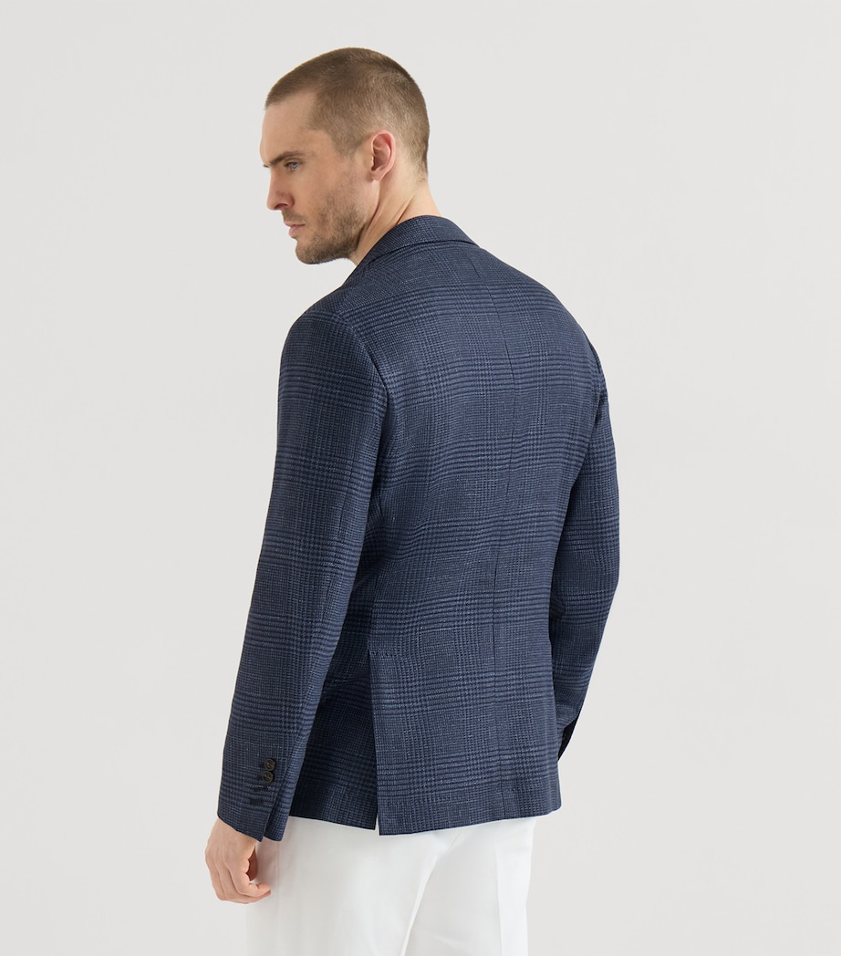 Brunello Cucinelli Mens Wool-Silk-Linen Blazer Image 3