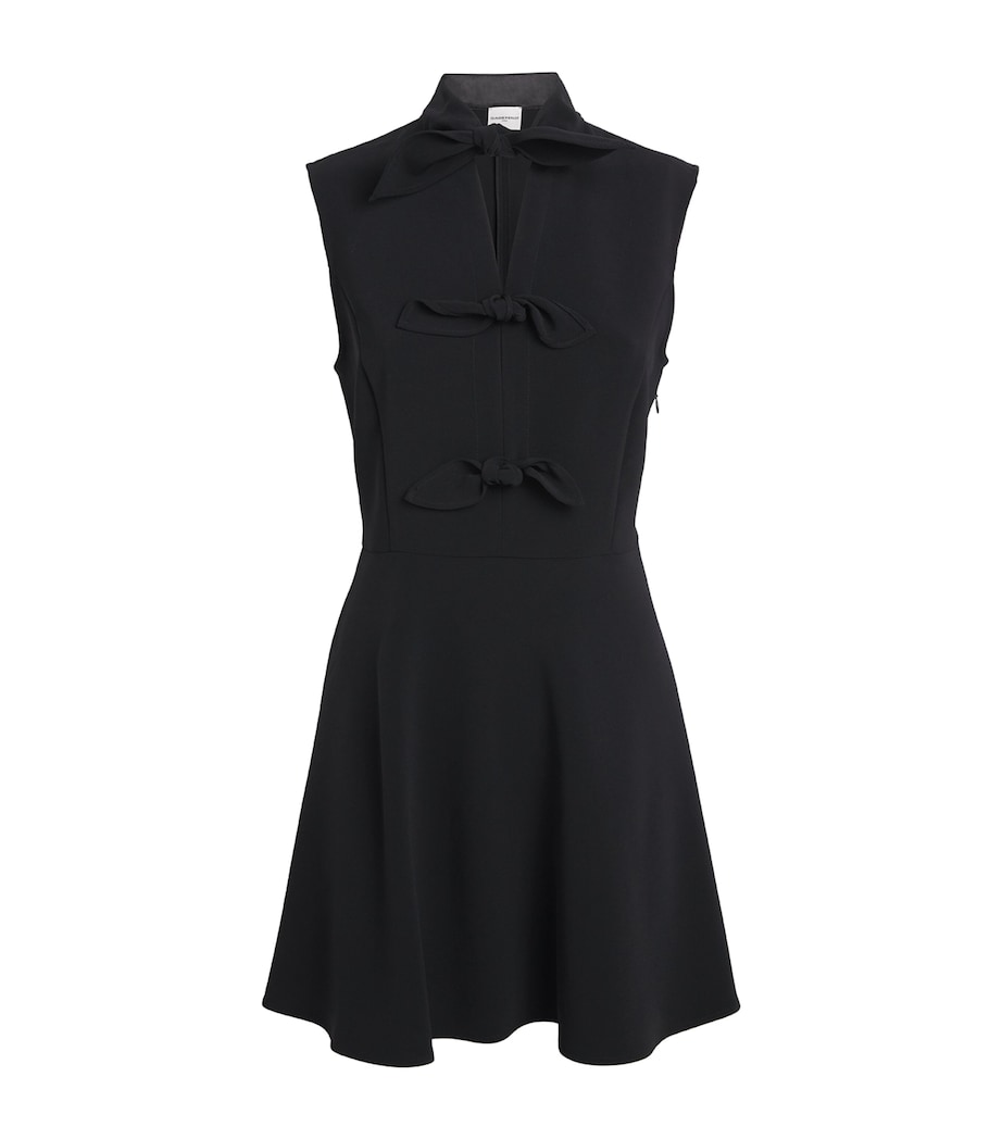 Claudie Pierlot Womens Tie-Front Mini Dress Black Image 1