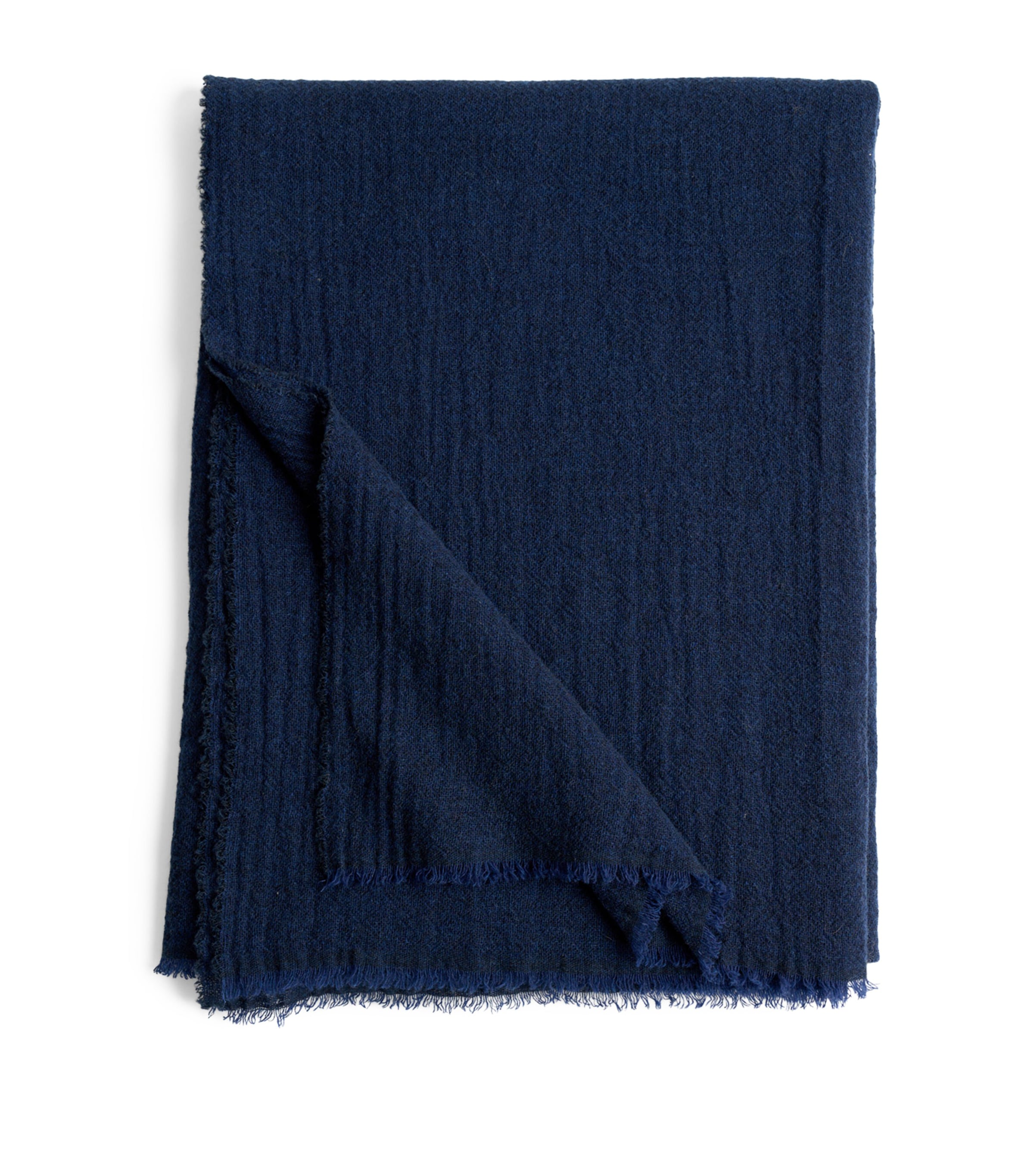 Oyuna Cashmere Woven Esra Throw In Blue