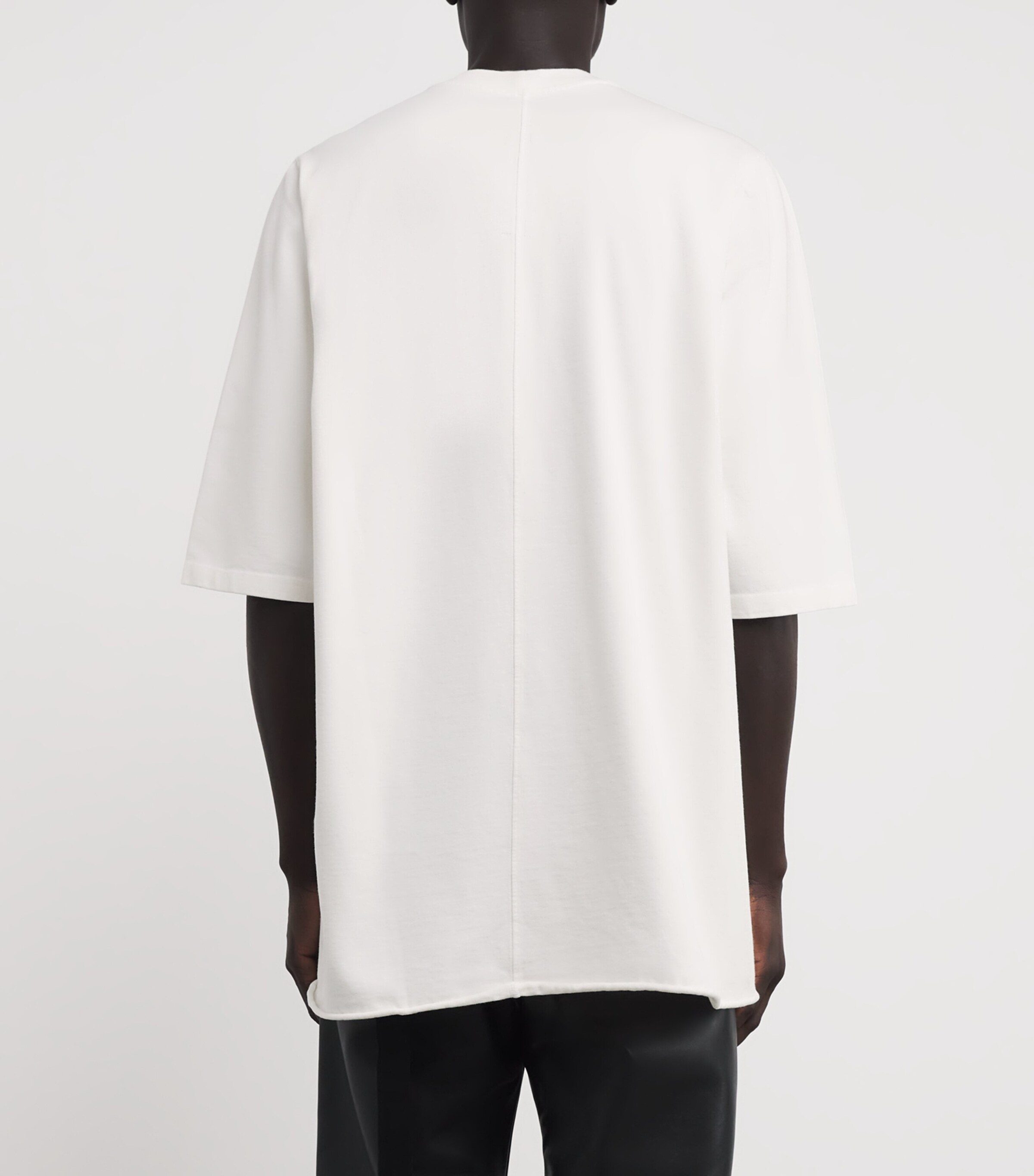 Rick Owens White DRKSHDW Cotton Hollywood Jumbo T-Shirt