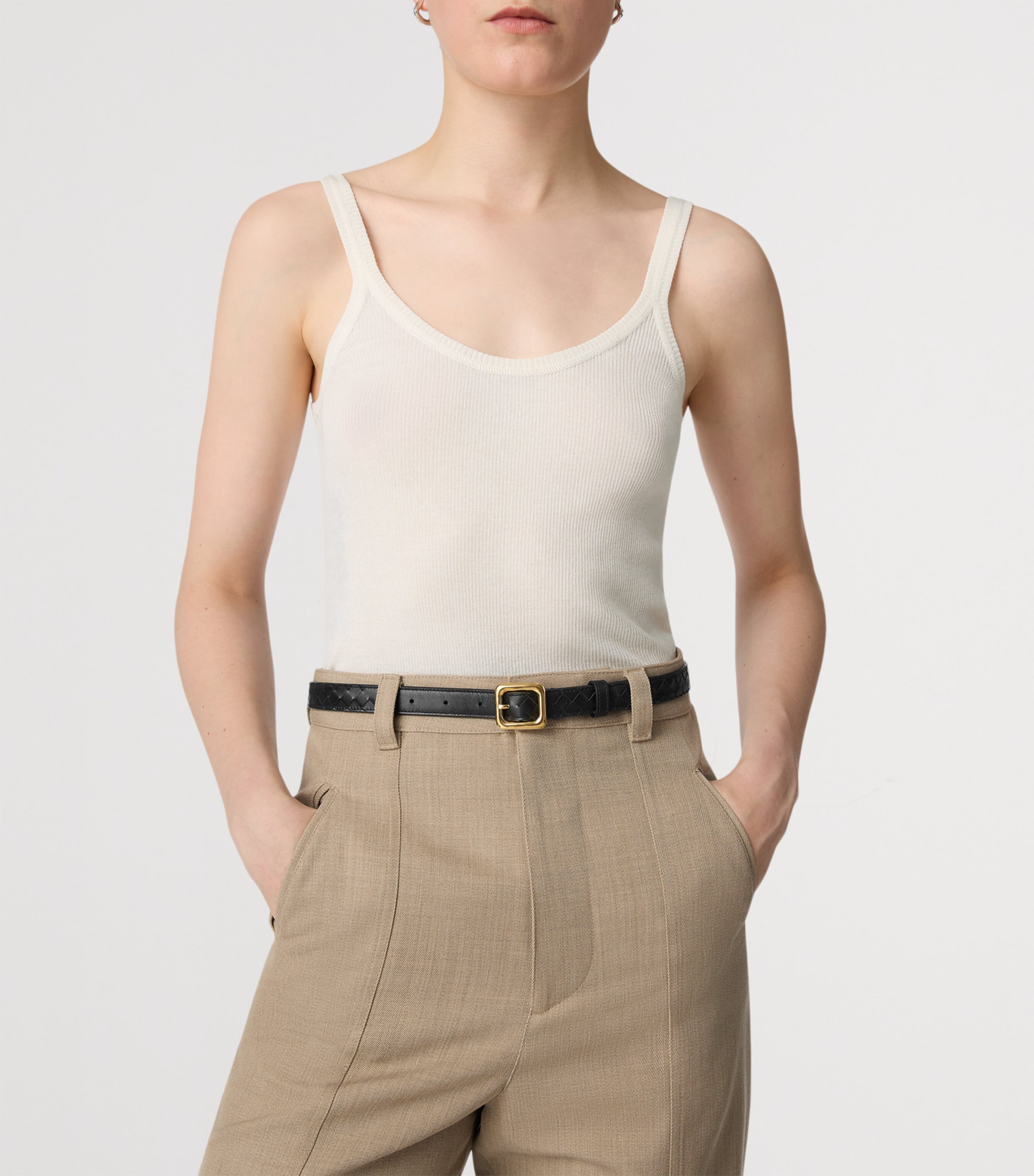 Calfskin Intrecciato Belt 1019 Image 2